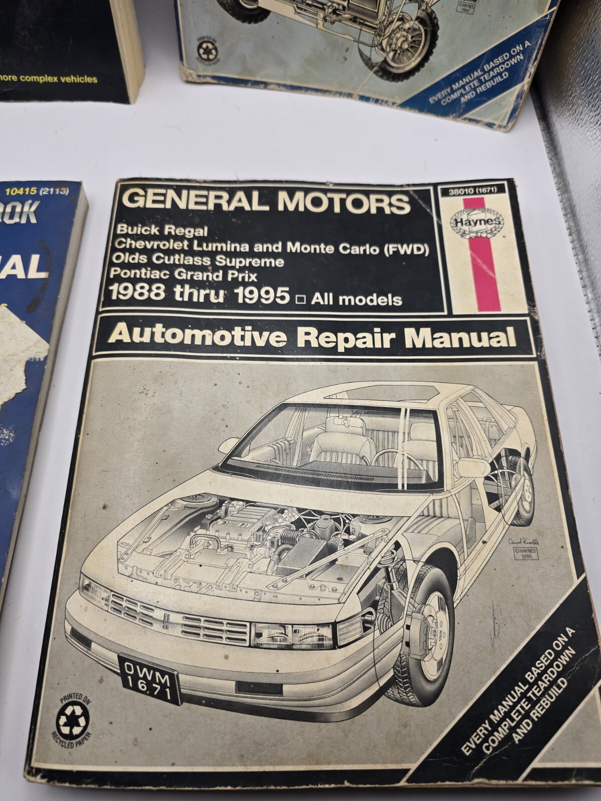 Haynes Repair Manuals 3 In Poor Condition See Pictures Lot Of 4