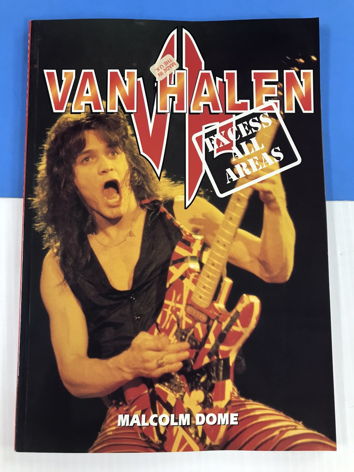 VAN HALEN Excess All Areas (1994) UK FAN BOOK by Malcolm Dome / 144 pages #808
