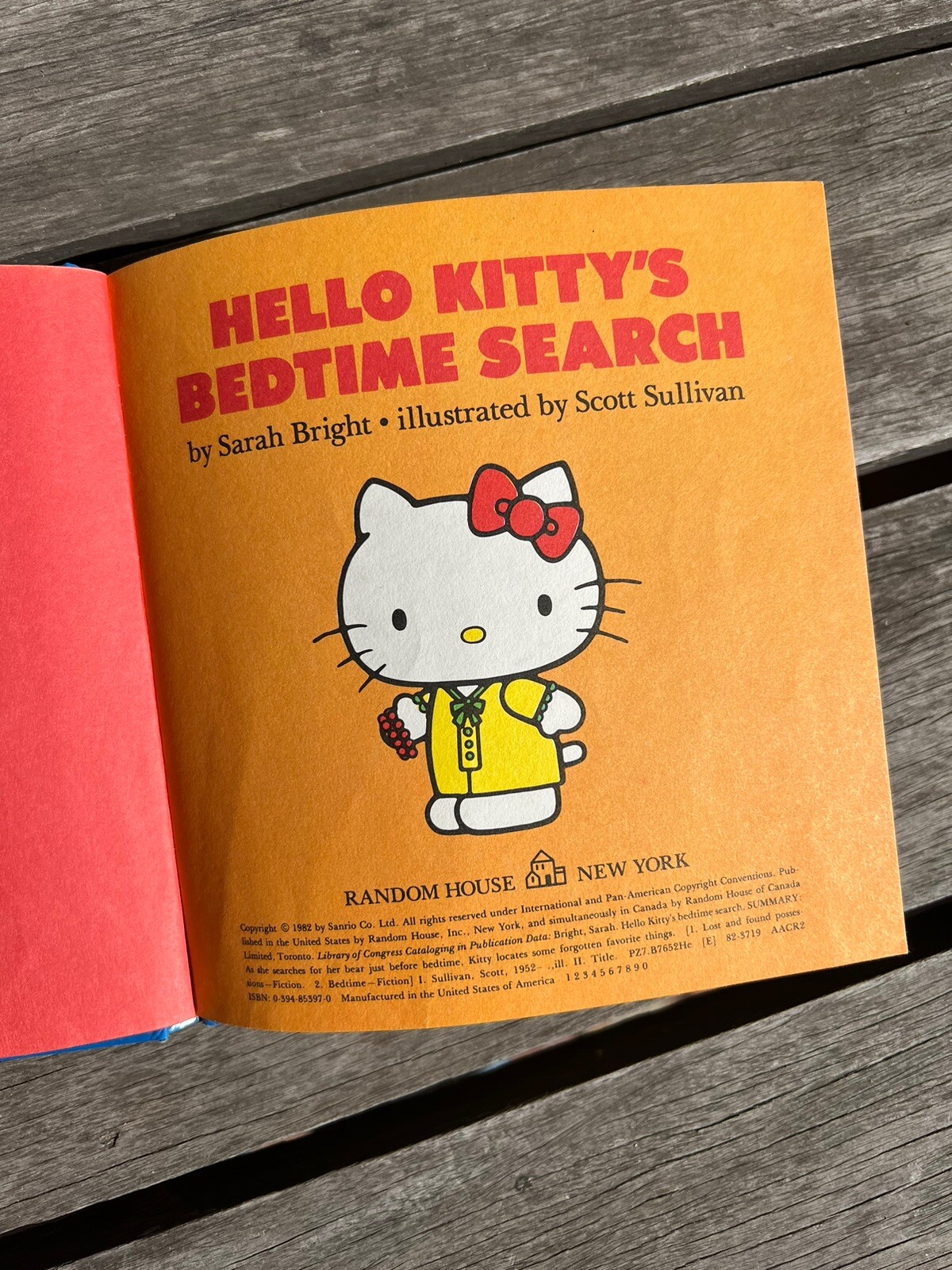 Vintage Sanrio Hello Kitty’s Bedtime Search Sarah Bright & S Sullivan Hardcover