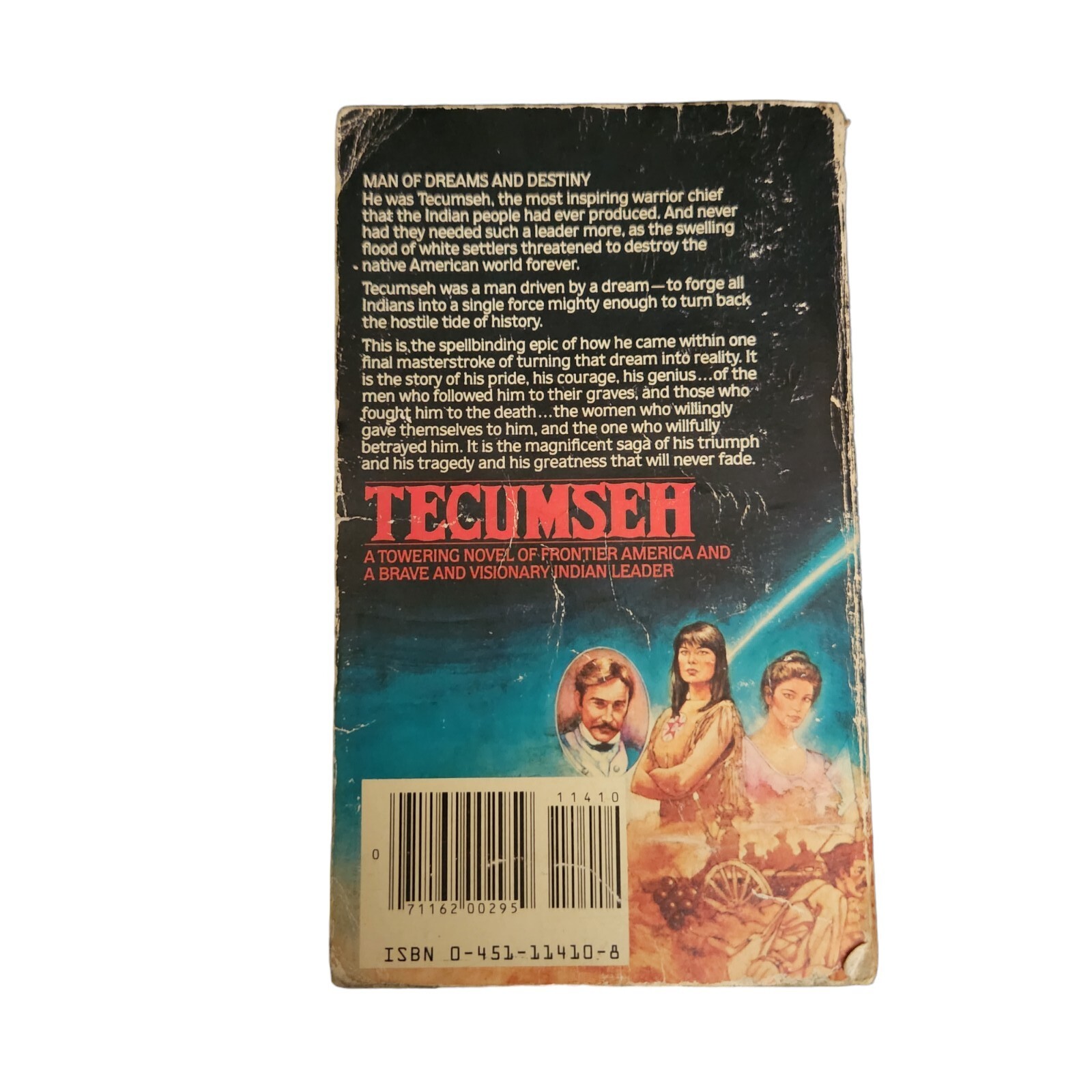 Tecumseh Indian Warrior Paul Joseph Lederer 1st Printing 1982 Signet PB