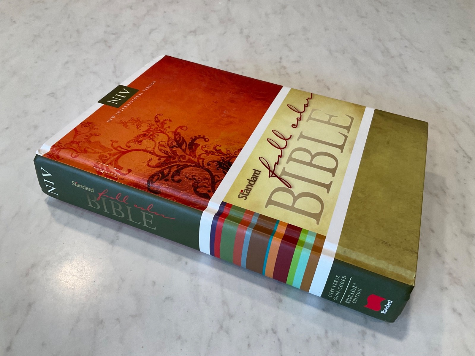 NIV Full Color Rainbow Bible 2007 Hardcover Text 1984