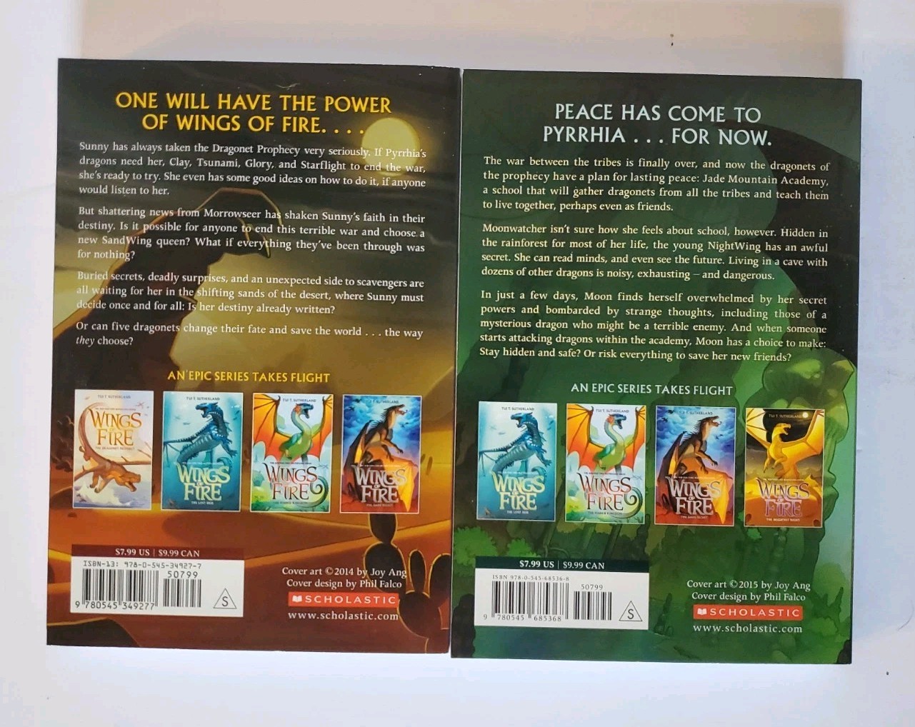 Lot Set of Wings of Fire Pb Books 1-14 by Tui T. Sutherland Scholastic Fantasy