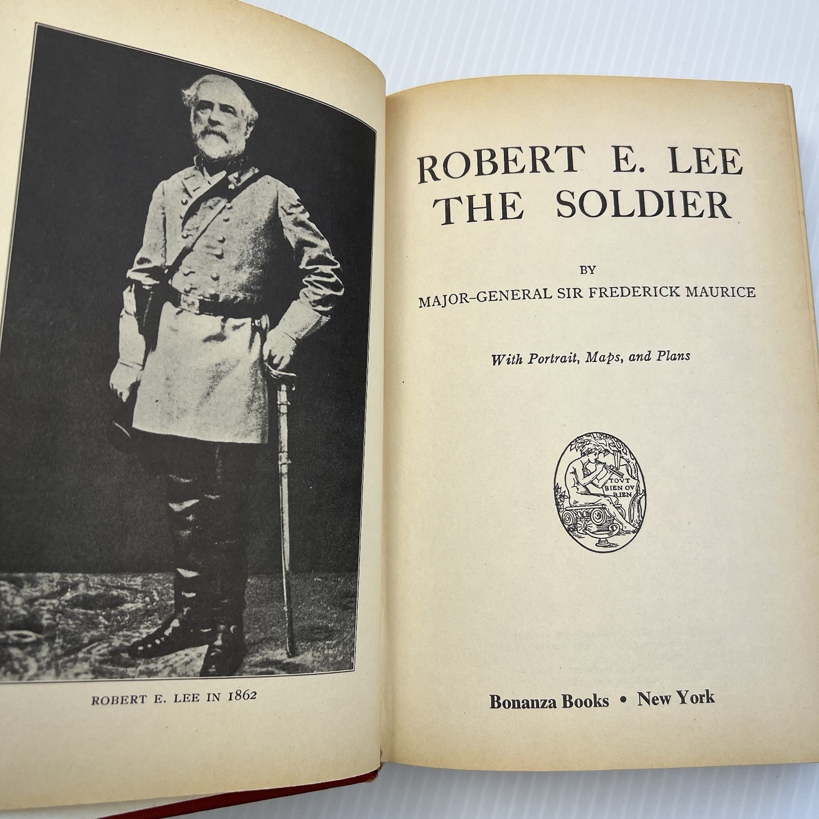 Robert E. Lee The Soldier By Major General Sir Frederick Maurice (1925) Vintage