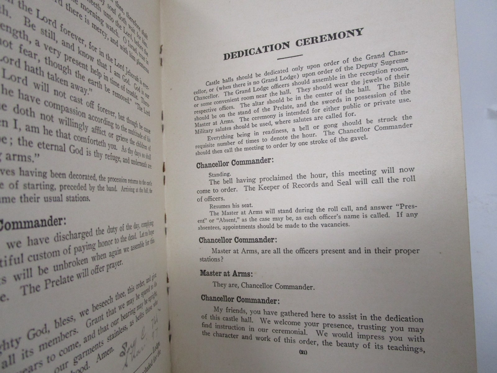 Pythian Service Book 1916