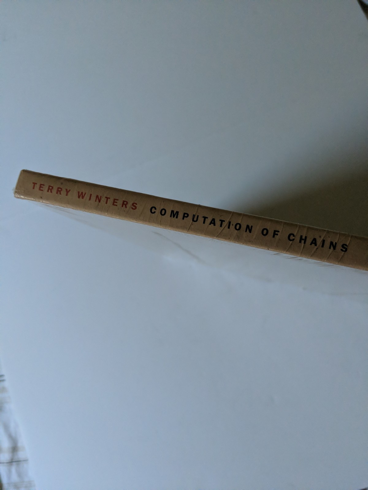 COMPUTATION OF CHAINS By Terry Winters & Judy Linn – Hardcover **Excellent**