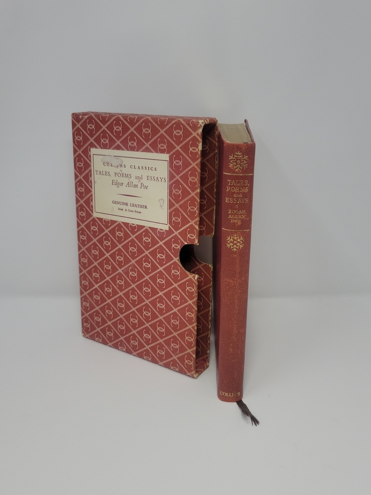 ⚜️EDGAR ALLAN POE Tales,Poems And Essays 1963 UK (Collins Edition) Leather Bound