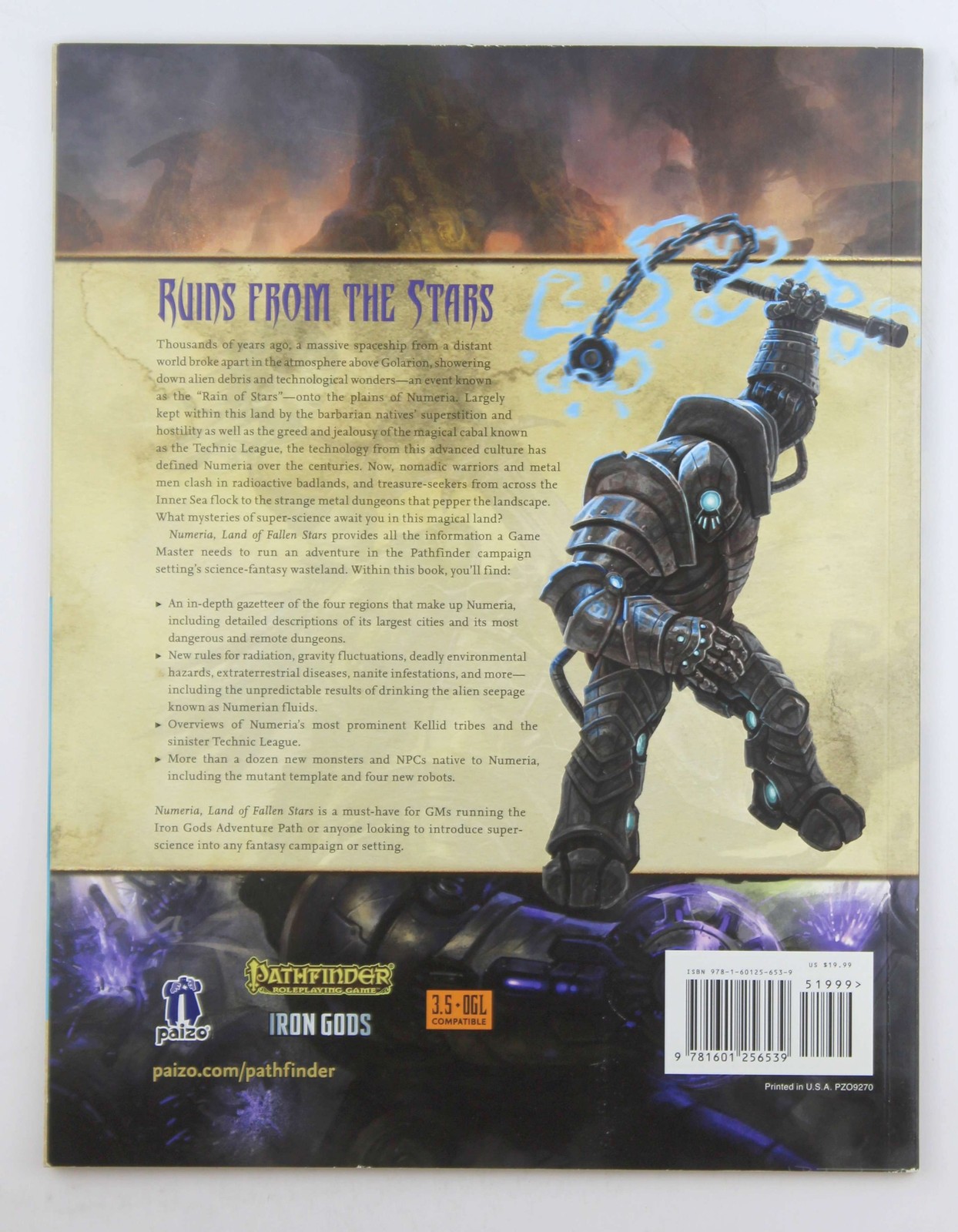 Pathfinder Campaign Setting: Numeria, Land of Fallen Stars Staff, Paizo D&D 3.5