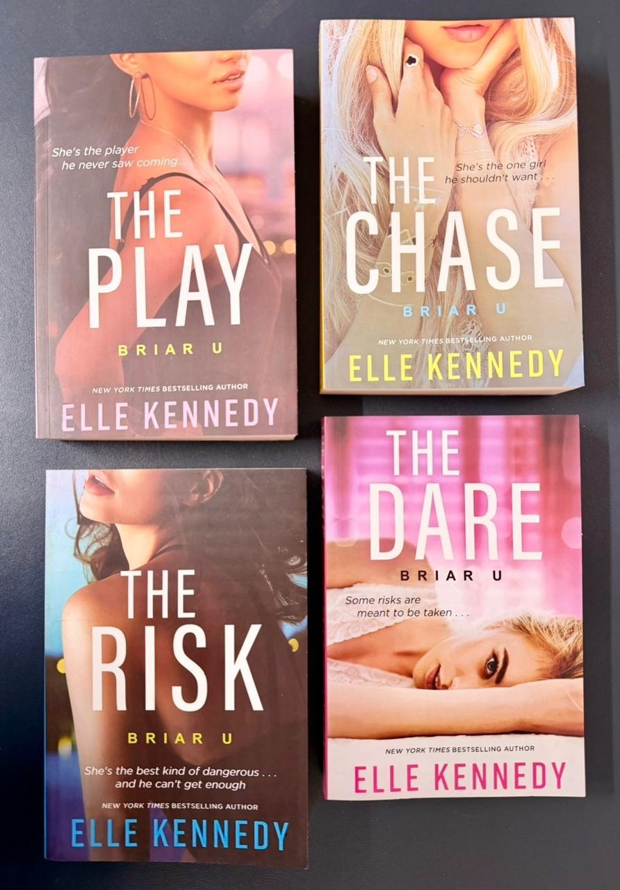 Briar U Series 4 Books Set by Elle Kennedy Dare, Play, Chase, Risk PB free shipp