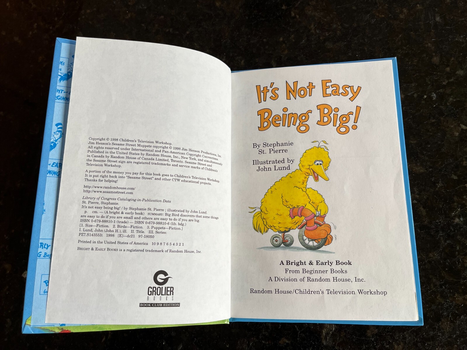 It’s not easy being big sesame street BEGINNER BOOK DR. SEUSS 6.25″ x 8.75″ #1