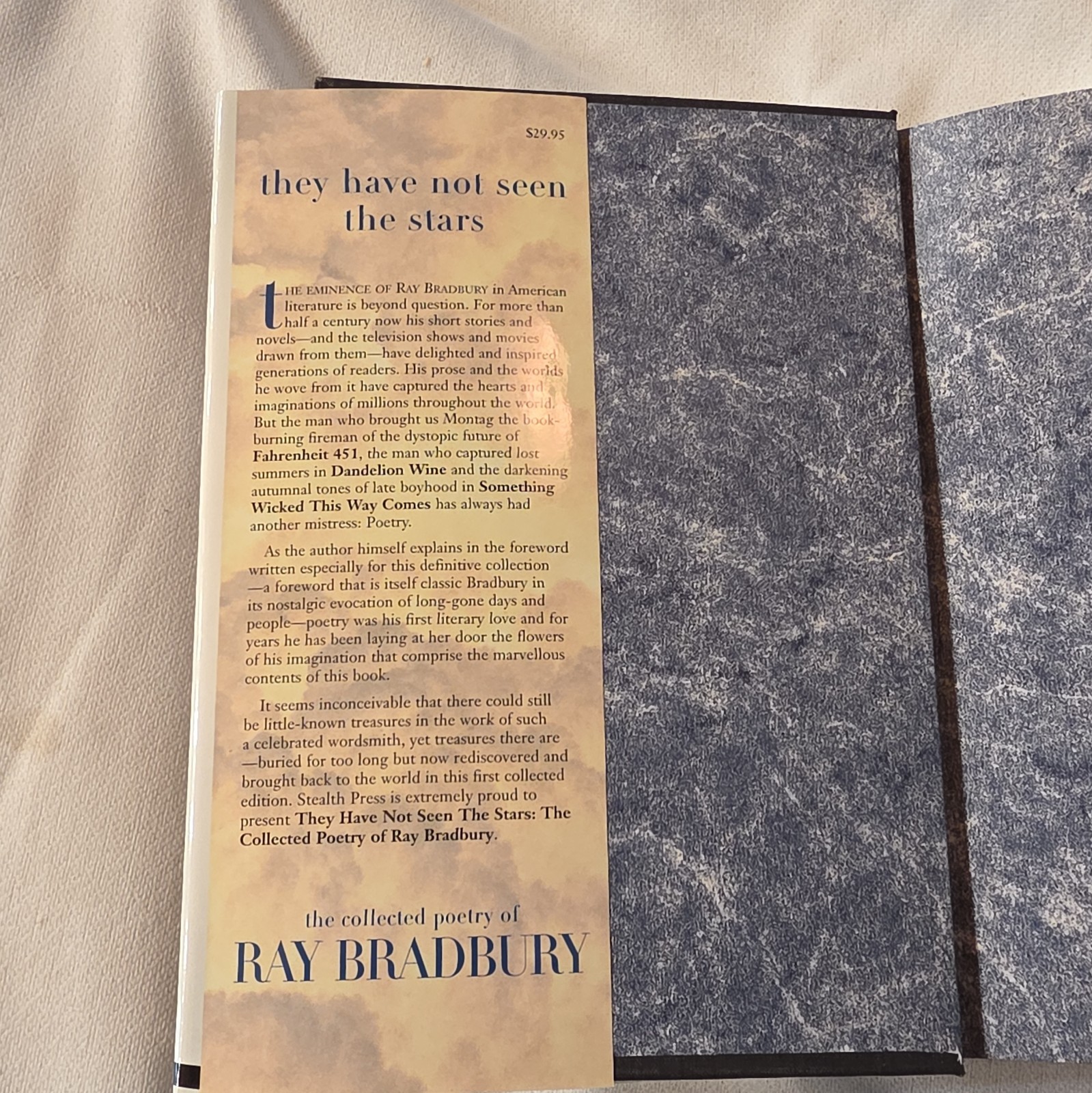 (Signed) Ray Bradbury They Have Not Seen the Stars 1st Trade Edition
