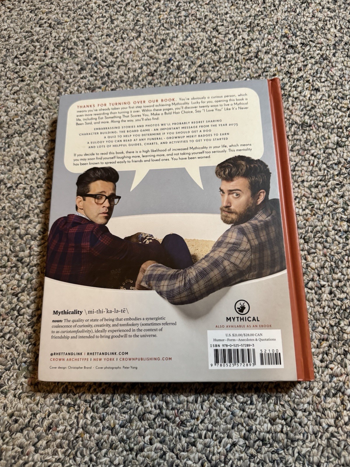 Rhett & Link’s Book of Mythicality Signed by Rhett & Link HC Illustrated