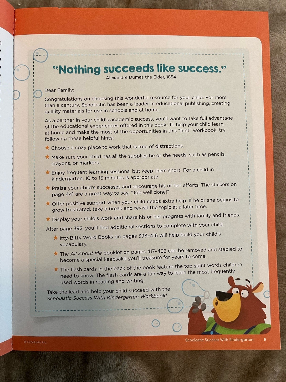 Scholastic- Kindergarden Workbook – Paperback By NA – VERY GOOD