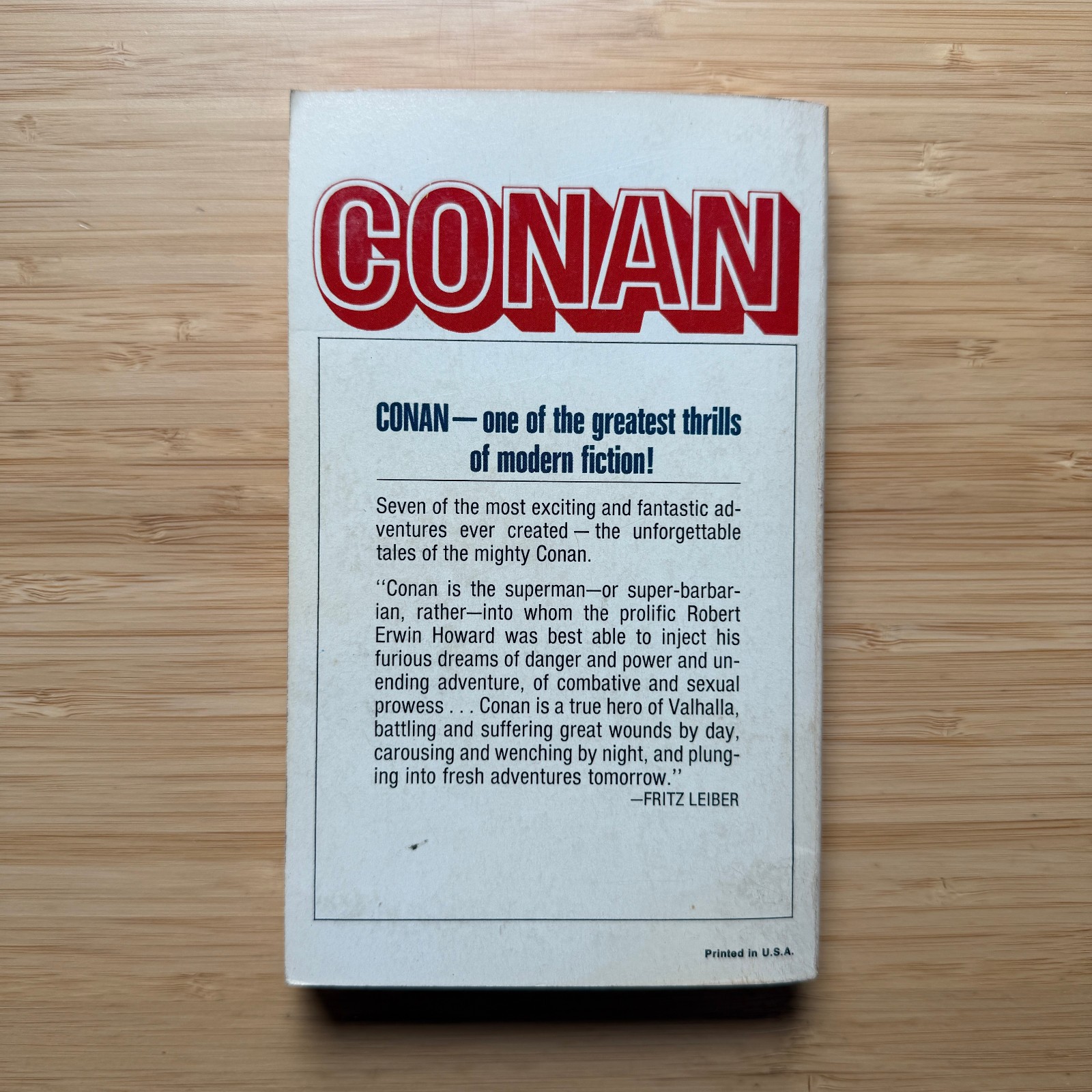 CONAN #1 Robert E. Howard 1967 Ace PB Vintage Fantasy VG