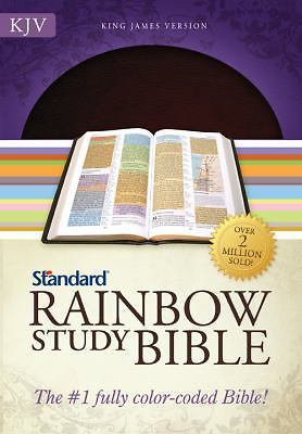 KJV Standard Rainbow Study Bible, Brown Bonded Leather