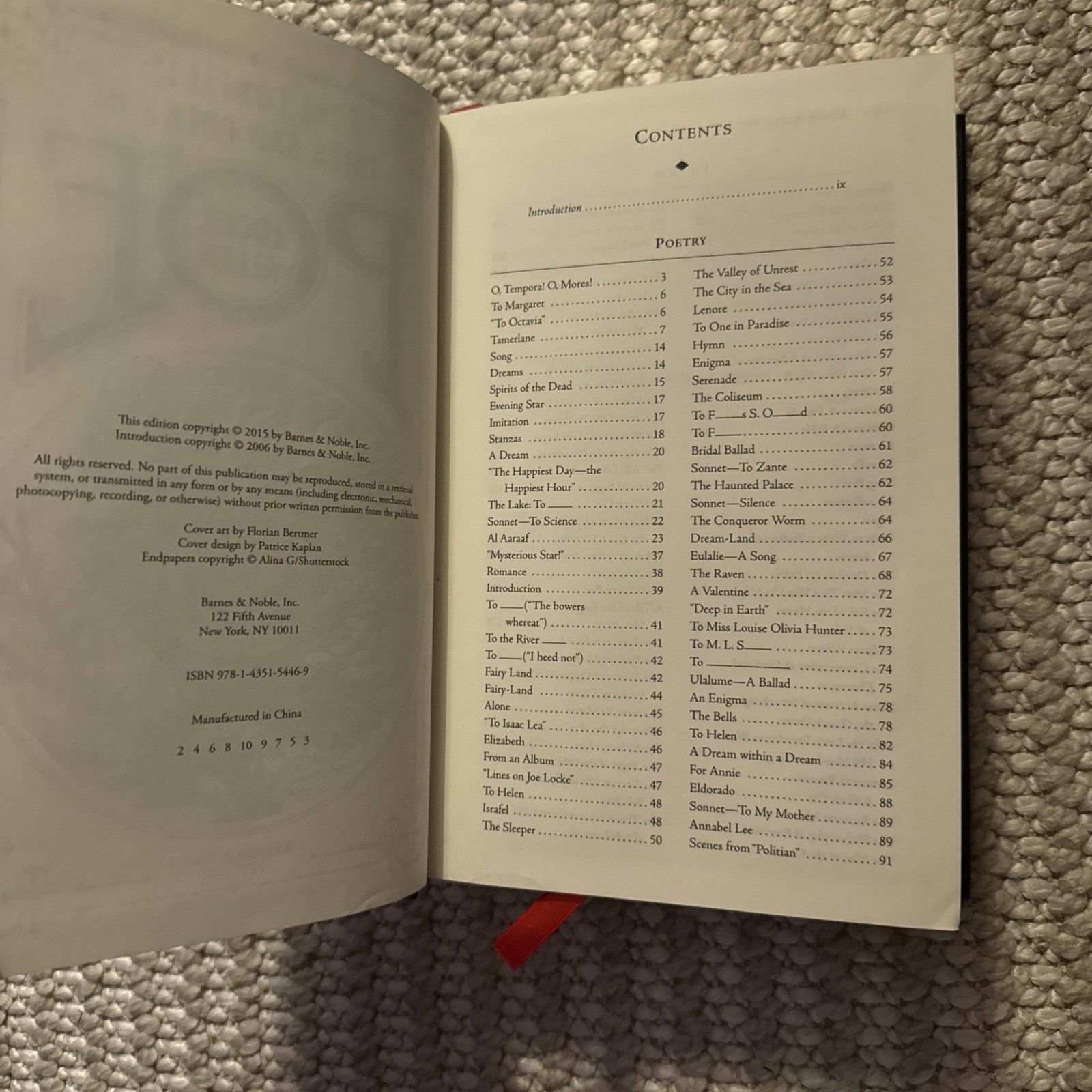 The Complete Tales and Poems of Edgar Allan Poe Barnes & Noble Hardcover