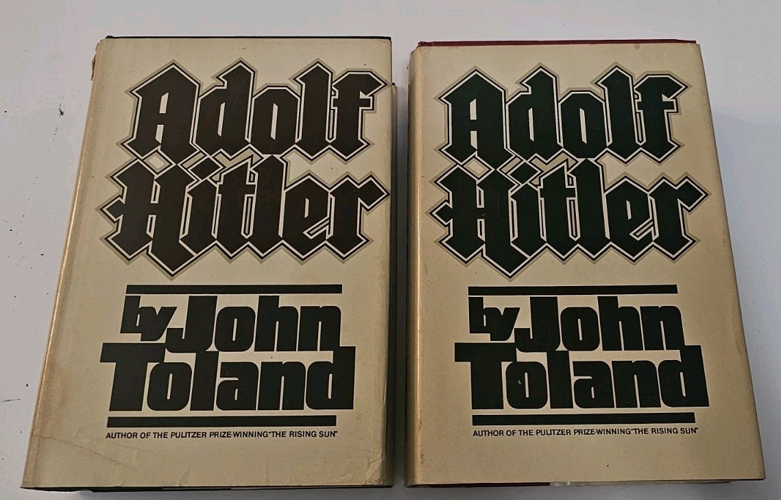 Adolf Hitler Vol I & 2 by John Toland, HC DJ, 1976, Book Club Edition