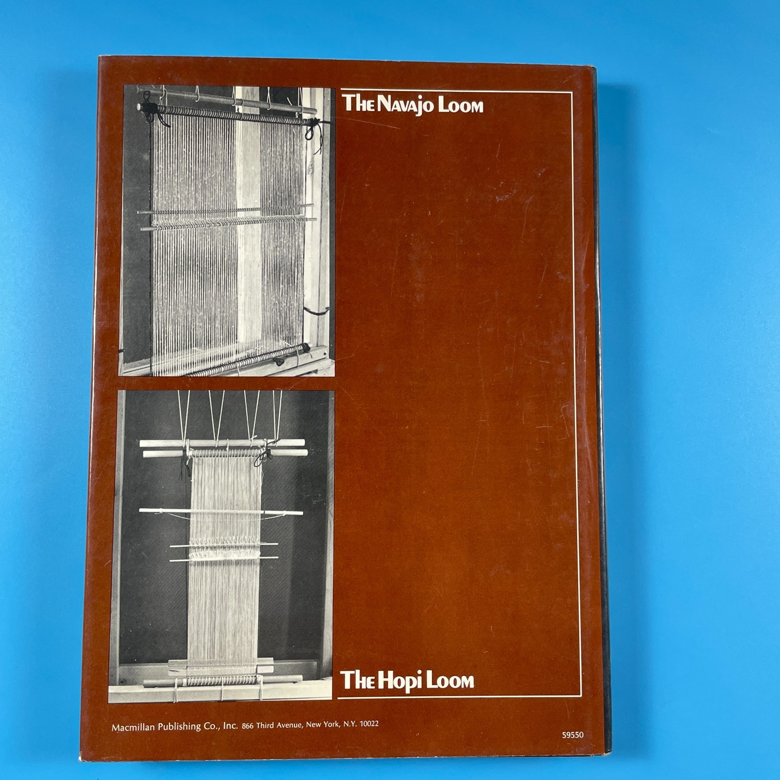 Navajo Hopi Weaving Techniques Mary Pendleton Macmillan 1974 hardcover