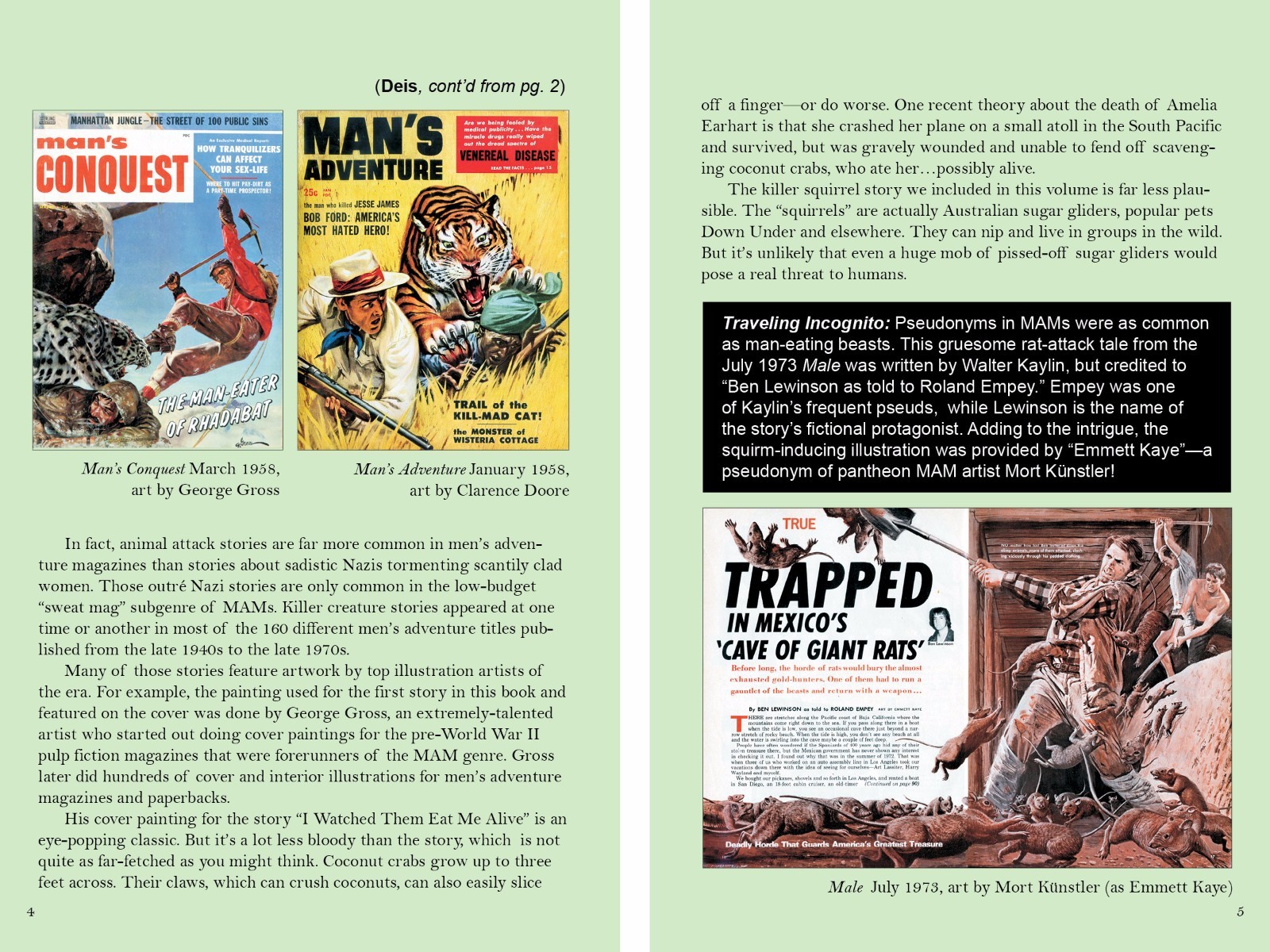 “I WATCHED THEM EAT ME ALIVE” men’s adventure magazine anthology (Hardcover)