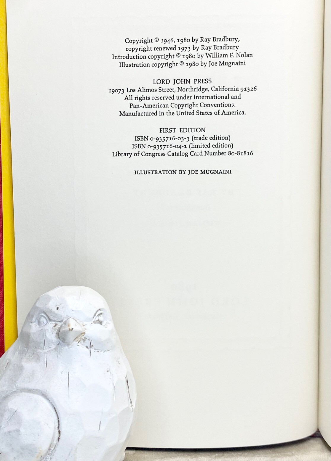 Last Circus; The Electrocution SIGNED by Ray Bradbury and William F. Nolan 1980