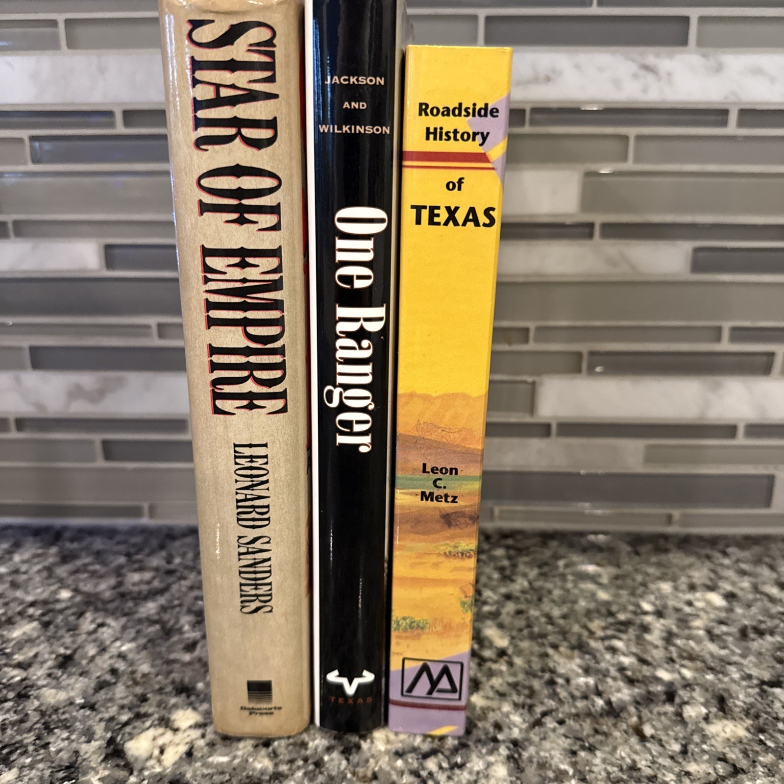 Texas Spirit 3 Book Lot One Ranger Memoir Roadside History Star Empire Western