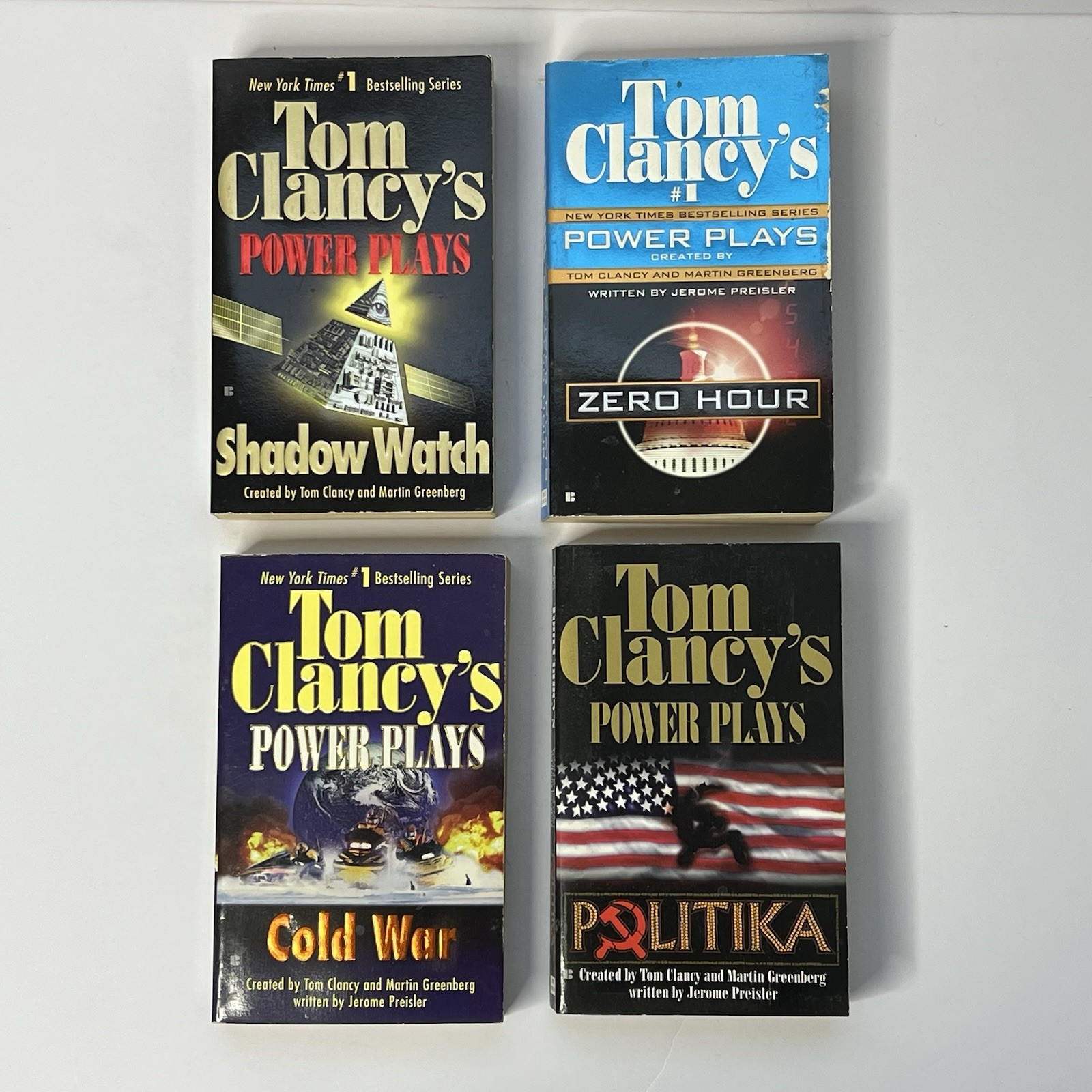 Tom Clancy Power Plays Series Bundle Of 4 Vintage Paperback Books