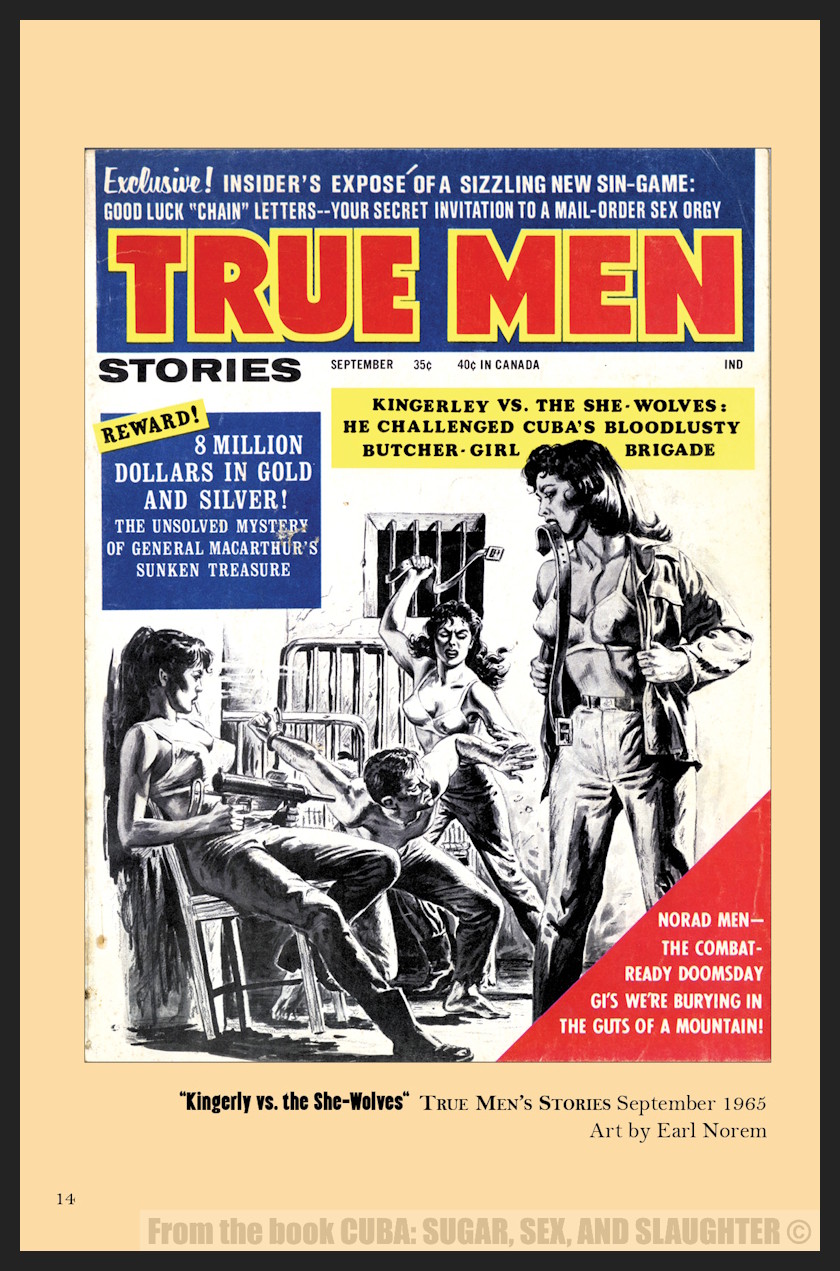 CUBA: SUGAR, SEX, AND SLAUGHTER men’s adventure story & art anthology hardcover