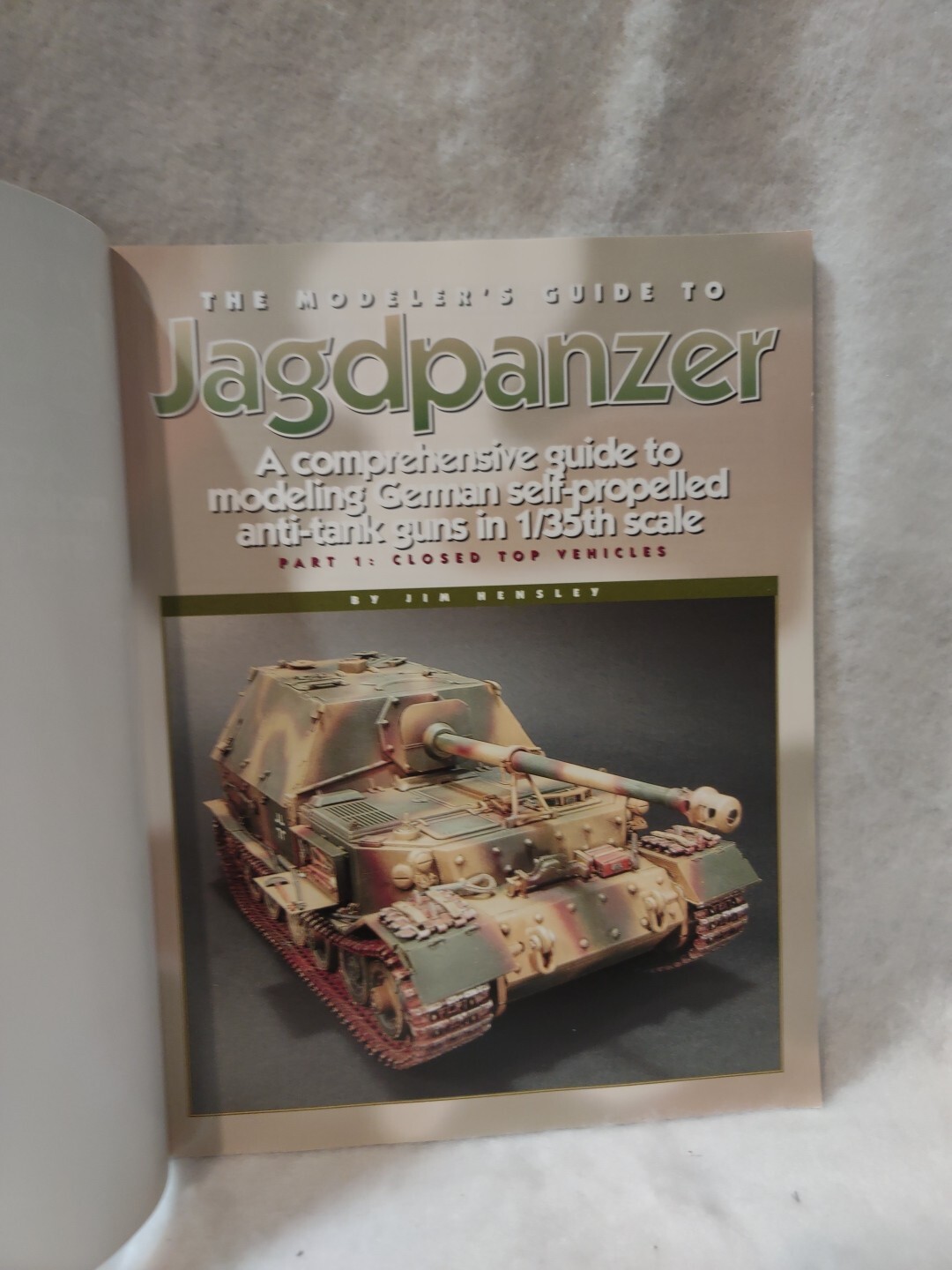 RZM Pub Historical Book Modeler’s Guide to Jagdpanzer VG+/NM