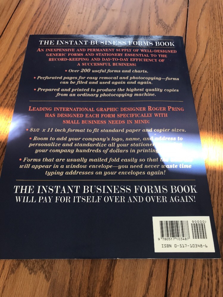 Instant Business Forms Paperback Ships N 24h