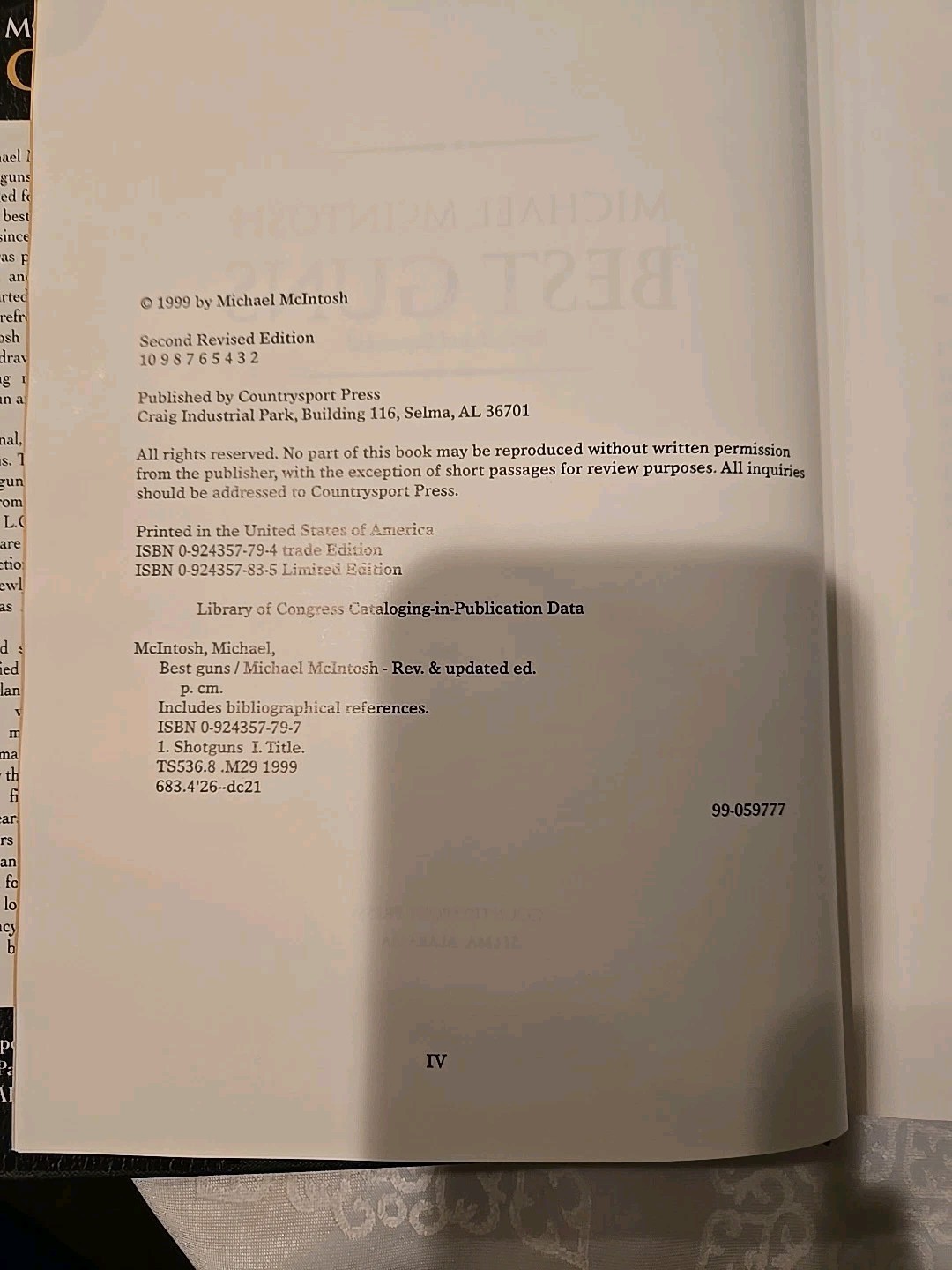 Michael Mcintosh Best Guns Revised And Updated Edition~ HC/DJ ~SIGNED