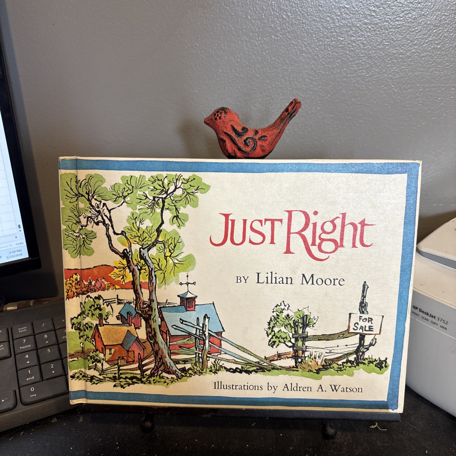 Just Right by Lilian Moore (1968,Hardcover) Parents’ Magazine Press