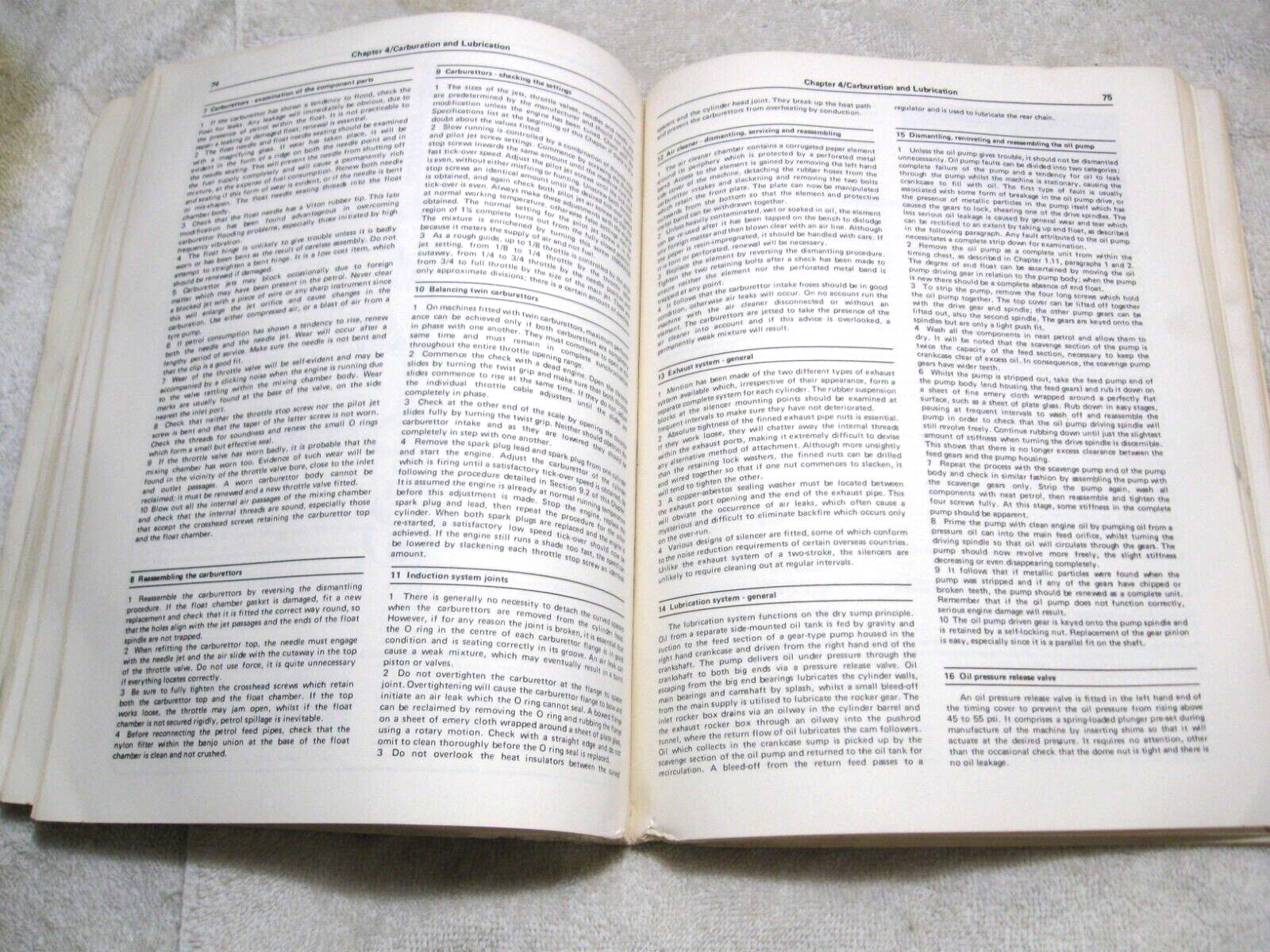 NORTON COMMANDO 745 & 828cc 1968-77 Owners Workshop Manual by Haynes-Motorcycles