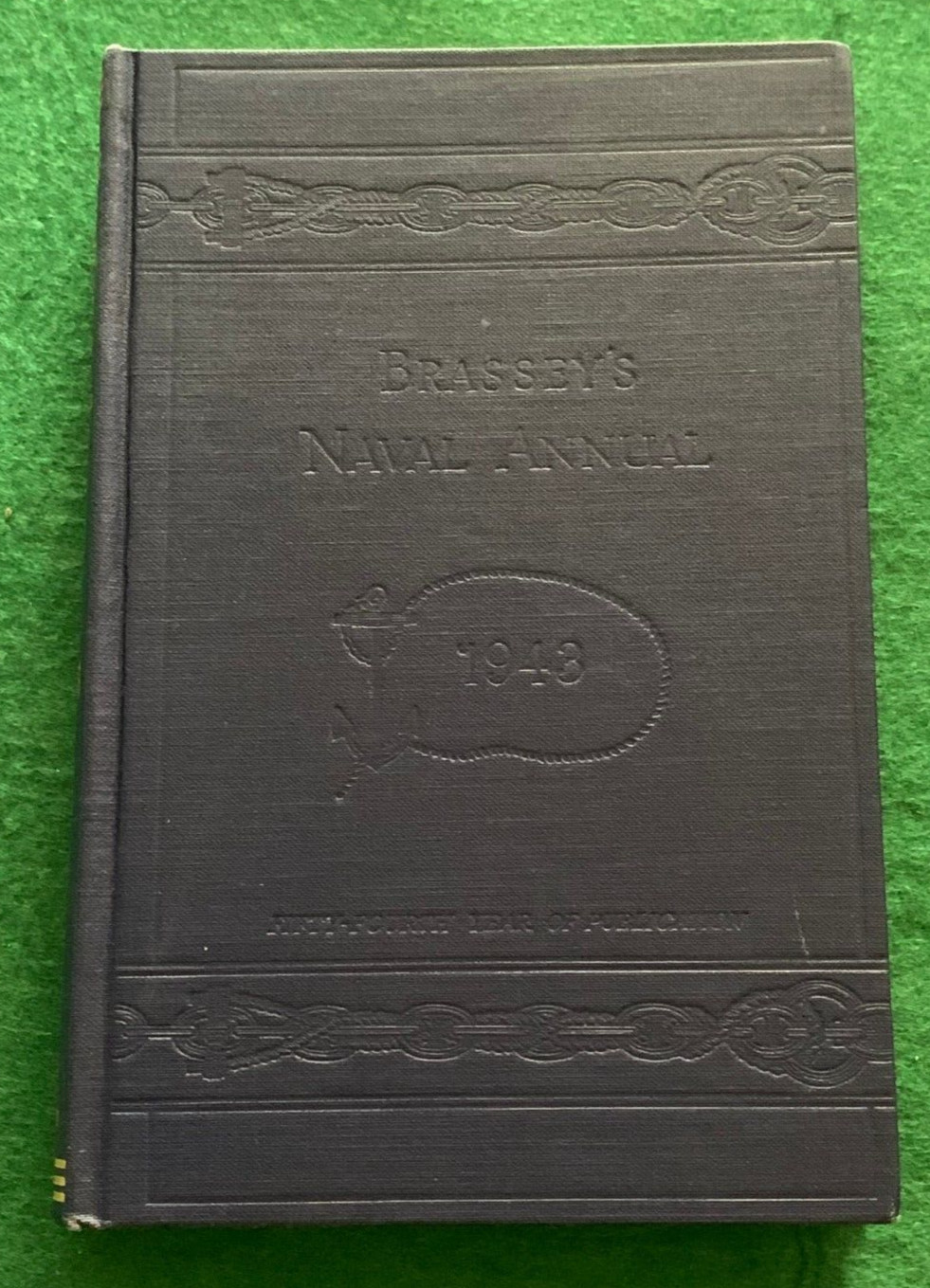 Brassey’s Naval Annual 1943 Macmillian 1st Printing HC WWII