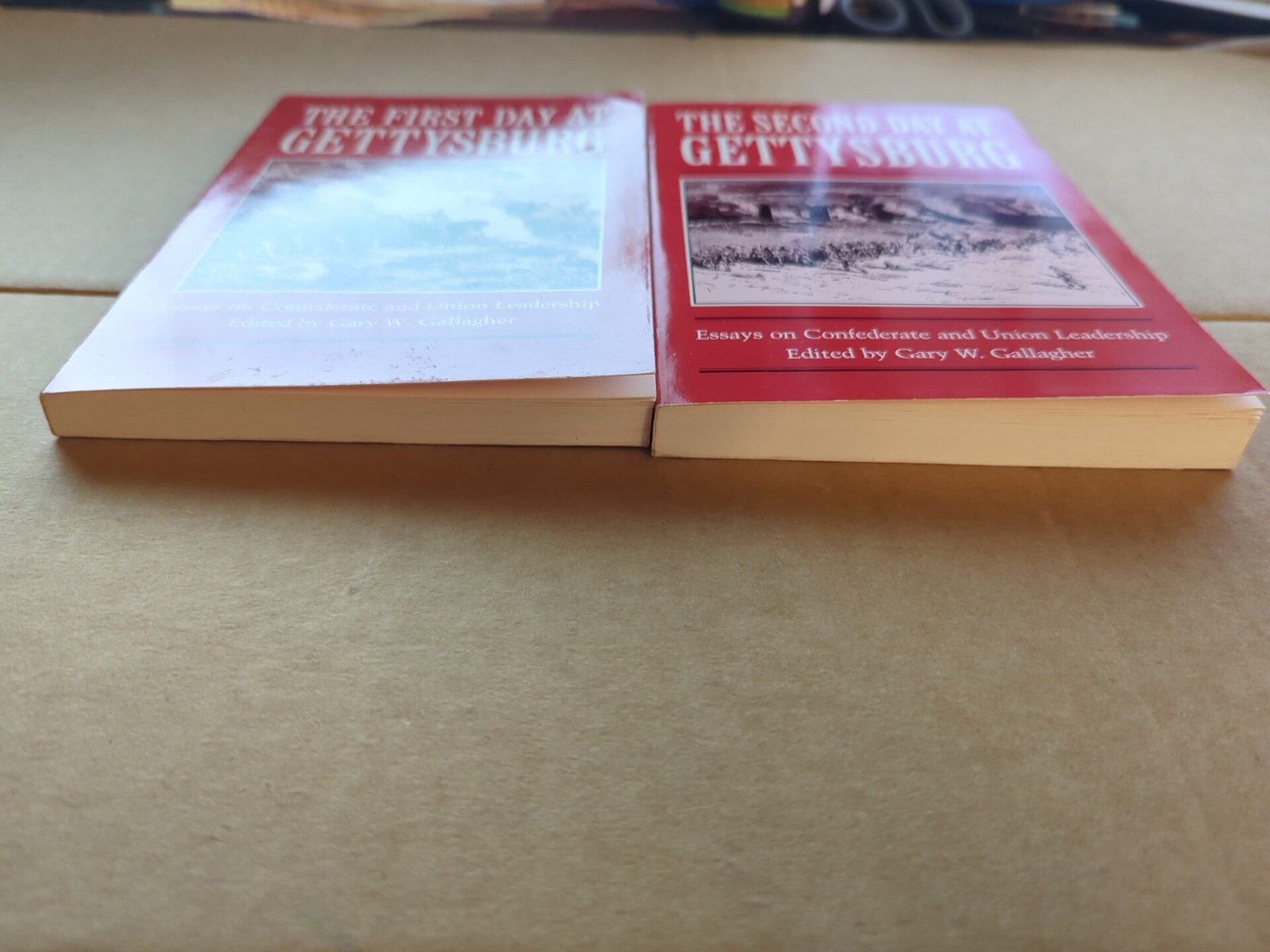 First & Second Day at Gettysburg 2 book set lot Gary W Gallagher