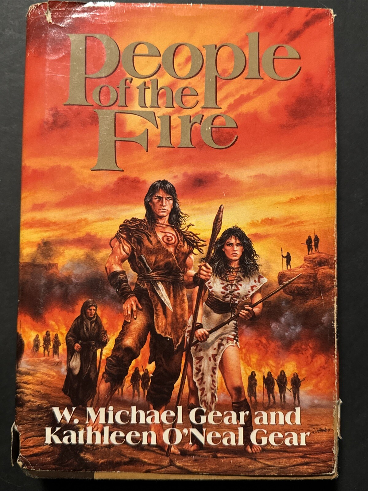 1991 People Of The Fire By W. Michael Gear and Kathleen O’ Neal Gear Hardcover
