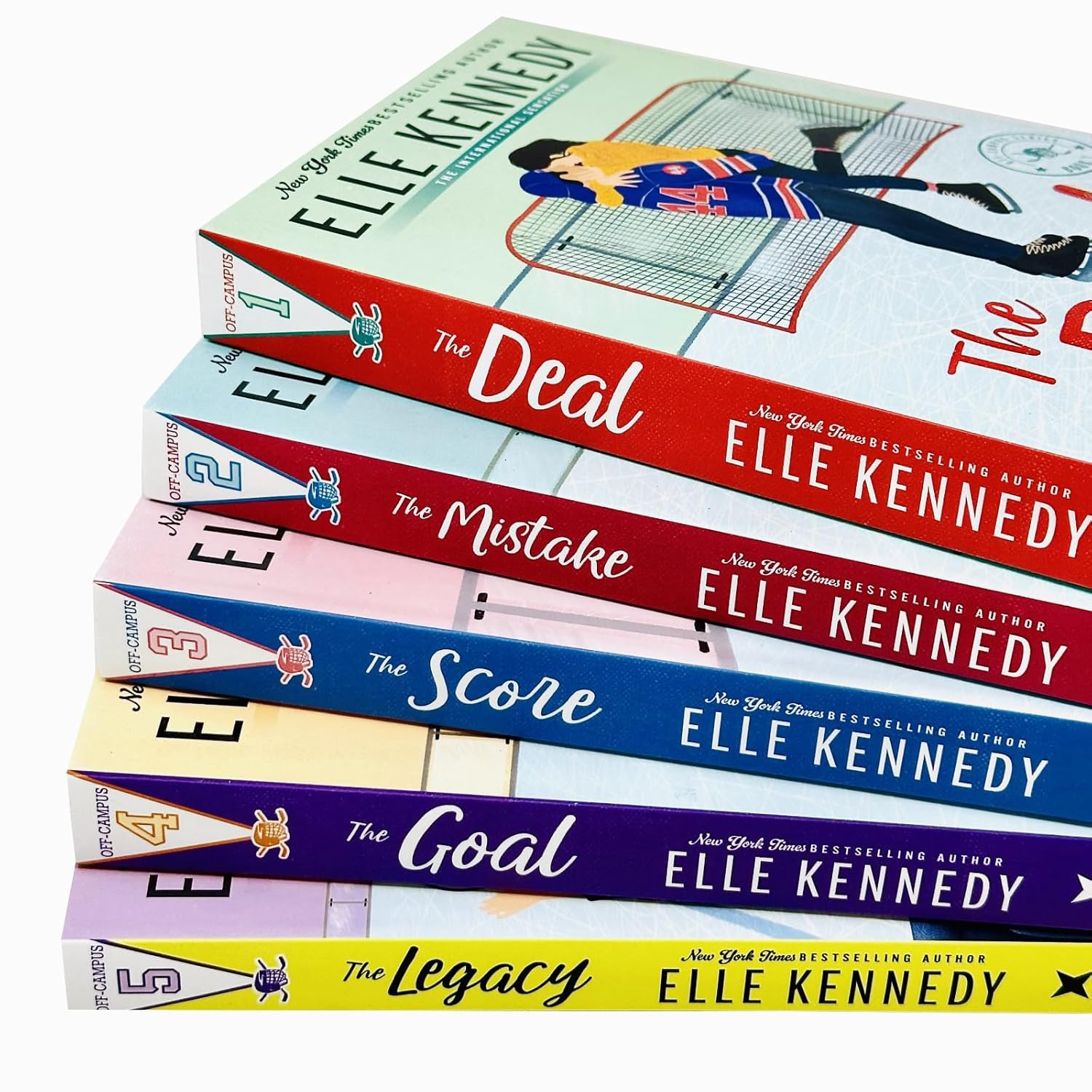 Off-Campus Series 5 Books Collection Set by Elle Kennedy (The Deal, Mistake, Sco