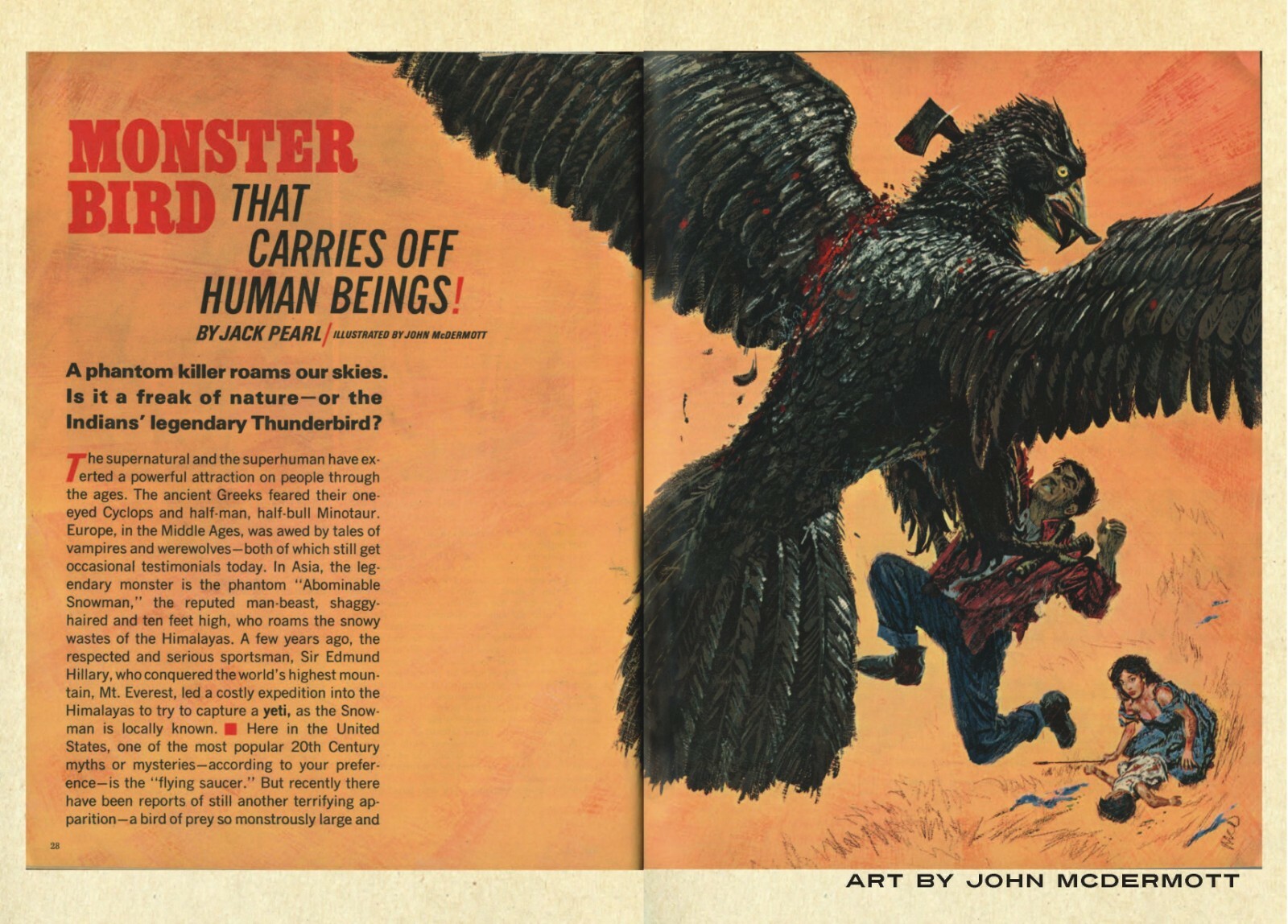 CRYPTOZOOLOGY ANTHOLOGY: classic monster stories & art, BIGFOOT, etc. Paperback