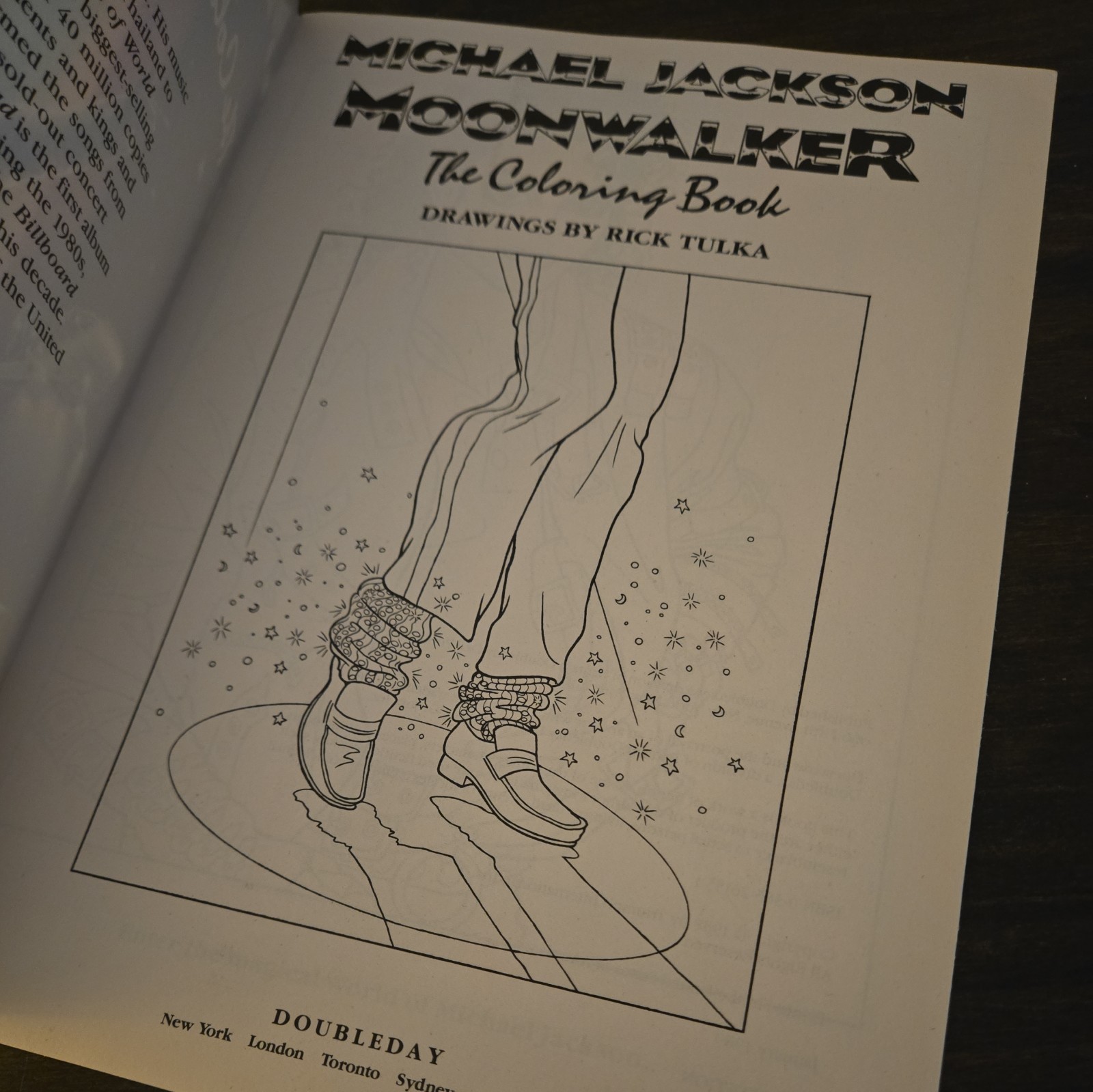 First Edition Michael Jackson (NOS) Moonwalker 1988 Coloring Book Brand New Gift
