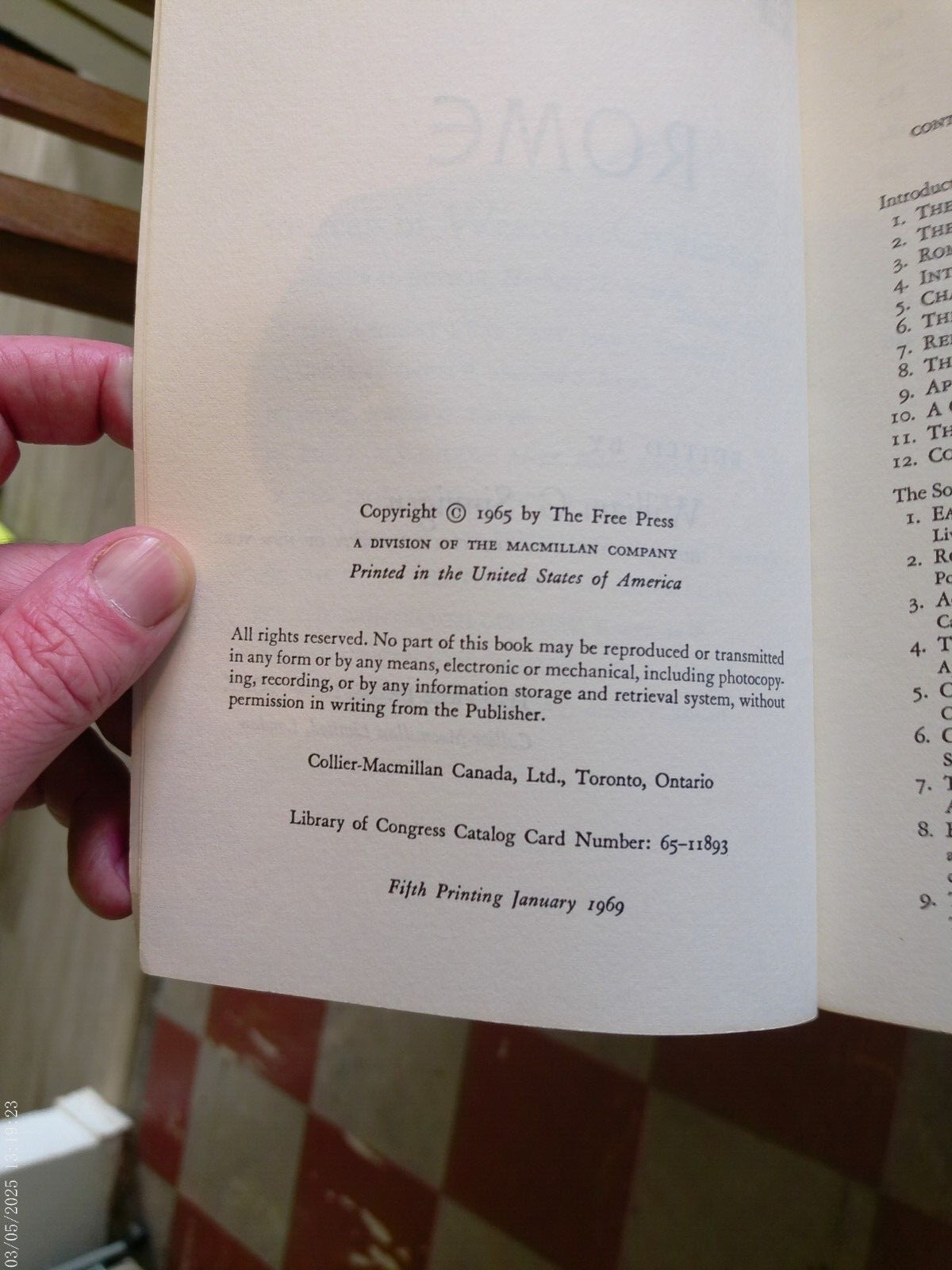 Rome: Edited by William B. Sinnigen (The Free Press 1965) Papperback