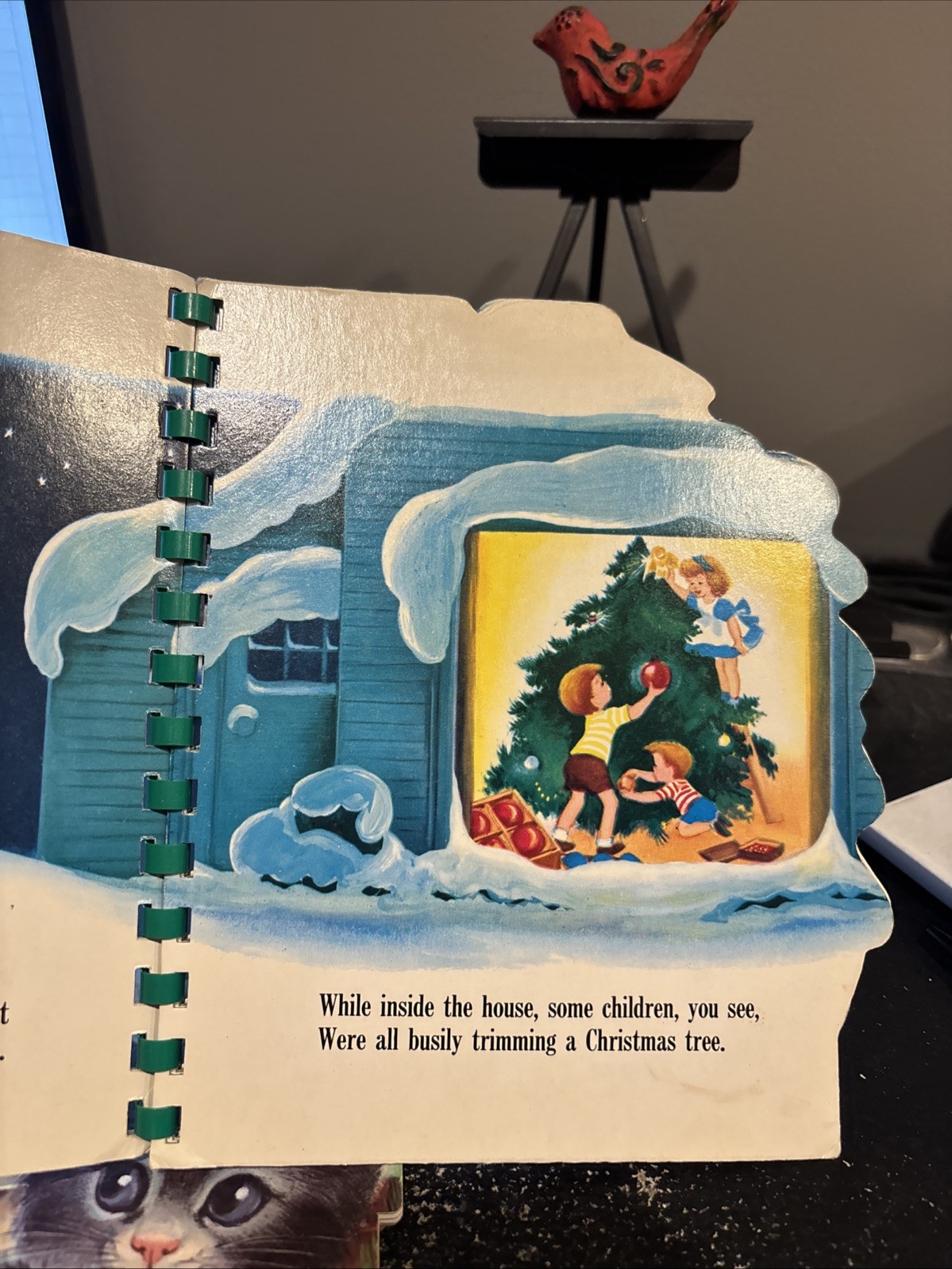 A Sturdi-contour Book Christmas Tree Book 1968 Wonder Books Cardboard Pages