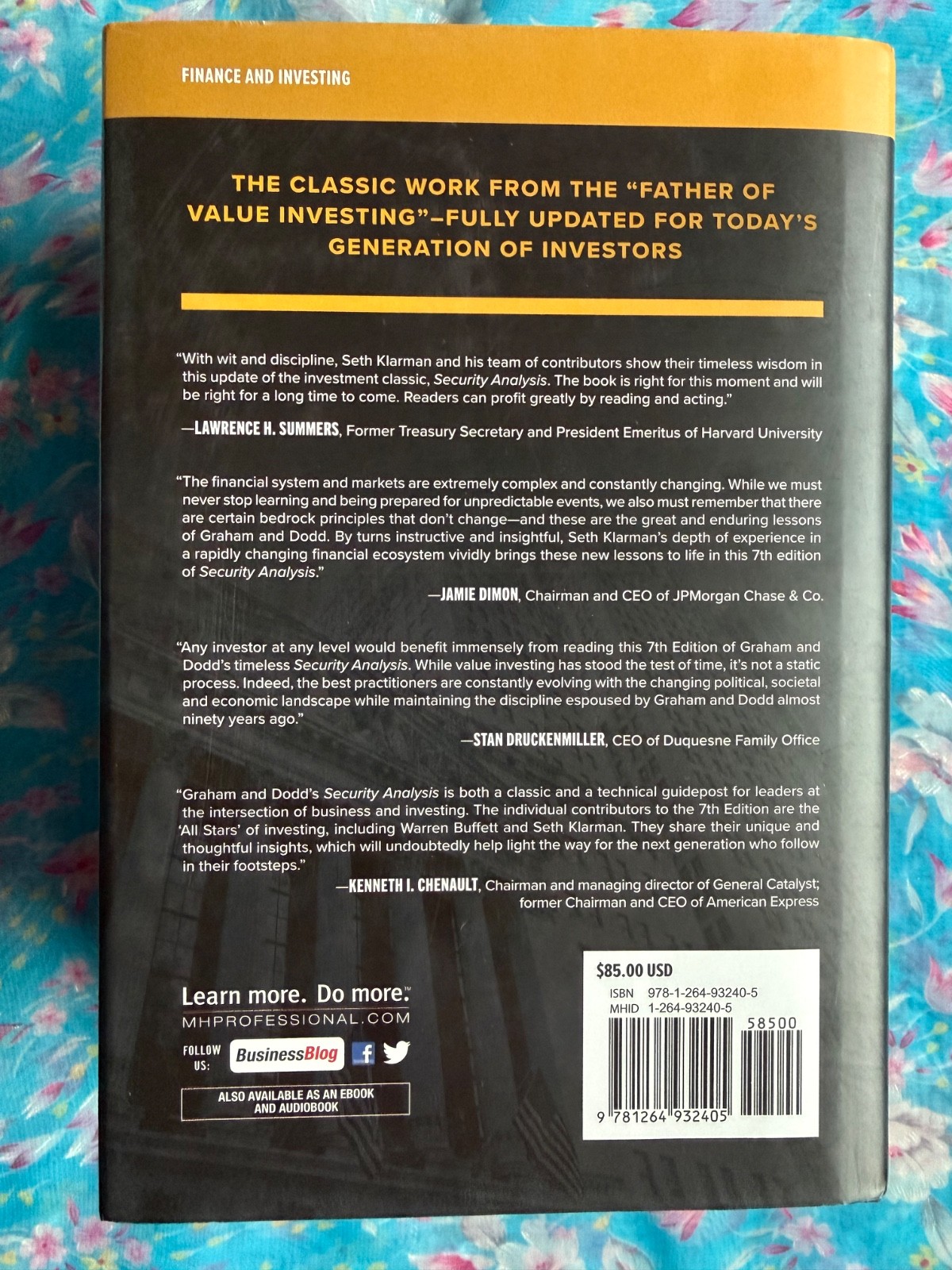 Security Analysis 7th Edition by Benjamin Graham HC DJ 2023