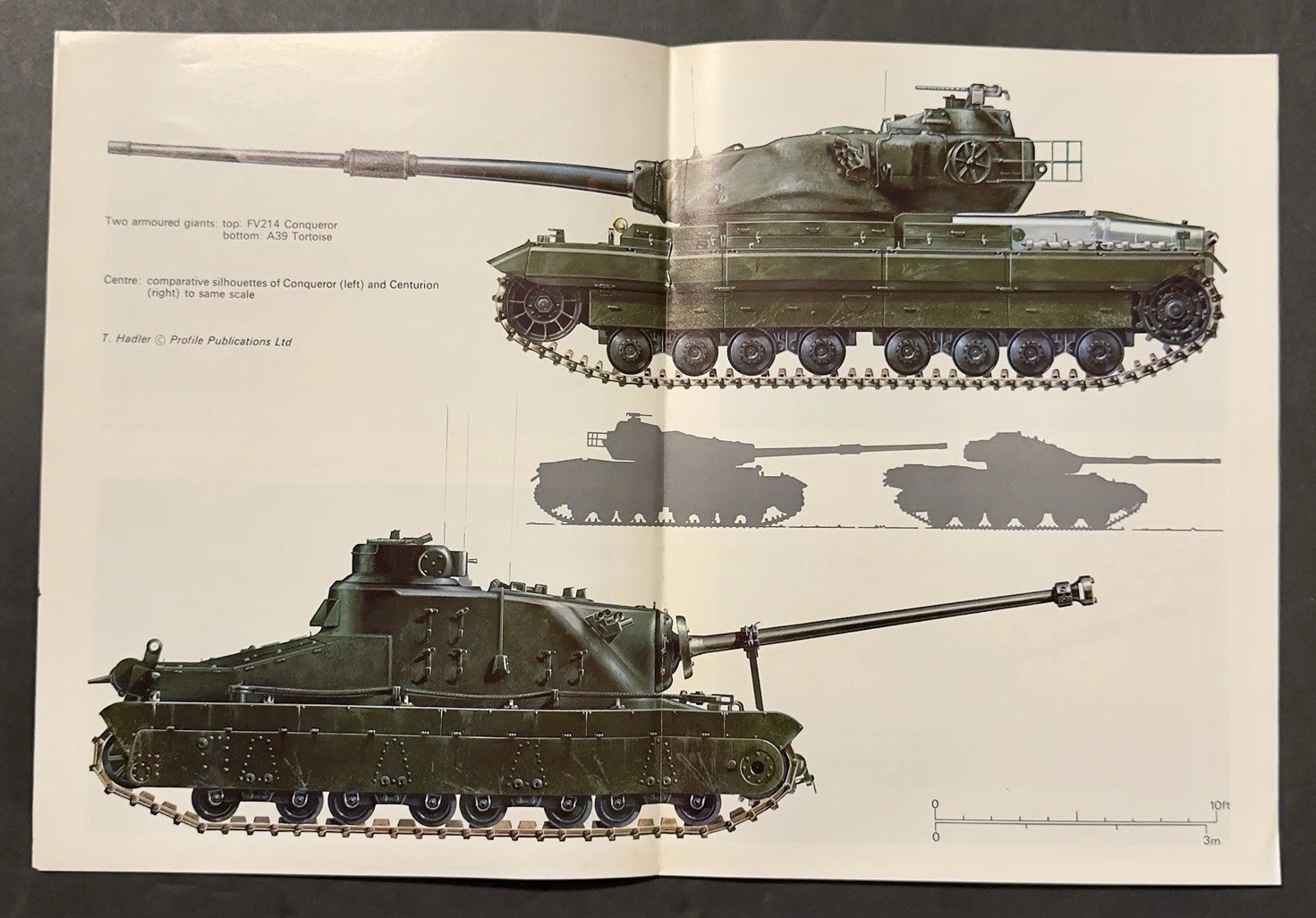 AFV Weapons Profile No. 38 Conqueror Heavy Gun Tank 1972 1st Ed. Reference-Vtg
