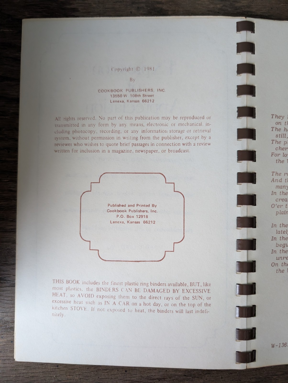 Cooking Country Chino Valley Homemakers Community Cookbook AZ 1981