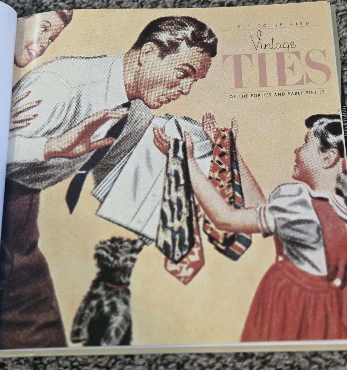FIT TO BE TIED Vintage Ties of the 1940s and Early ’50s NICE Hardcover Book 1987