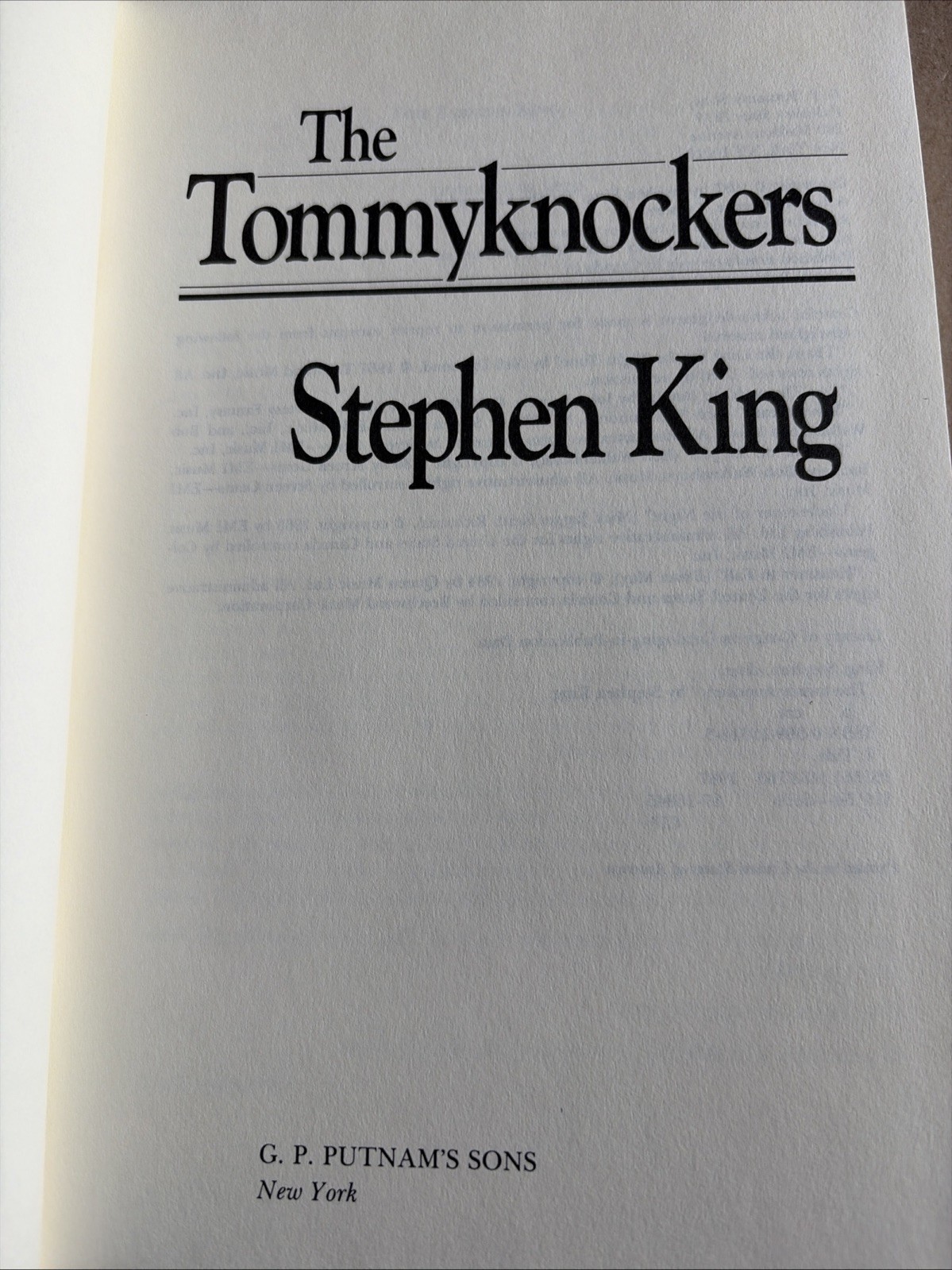 Stephen King Library Collection Tommyknockers Red Leather Book 1987 Putnam
