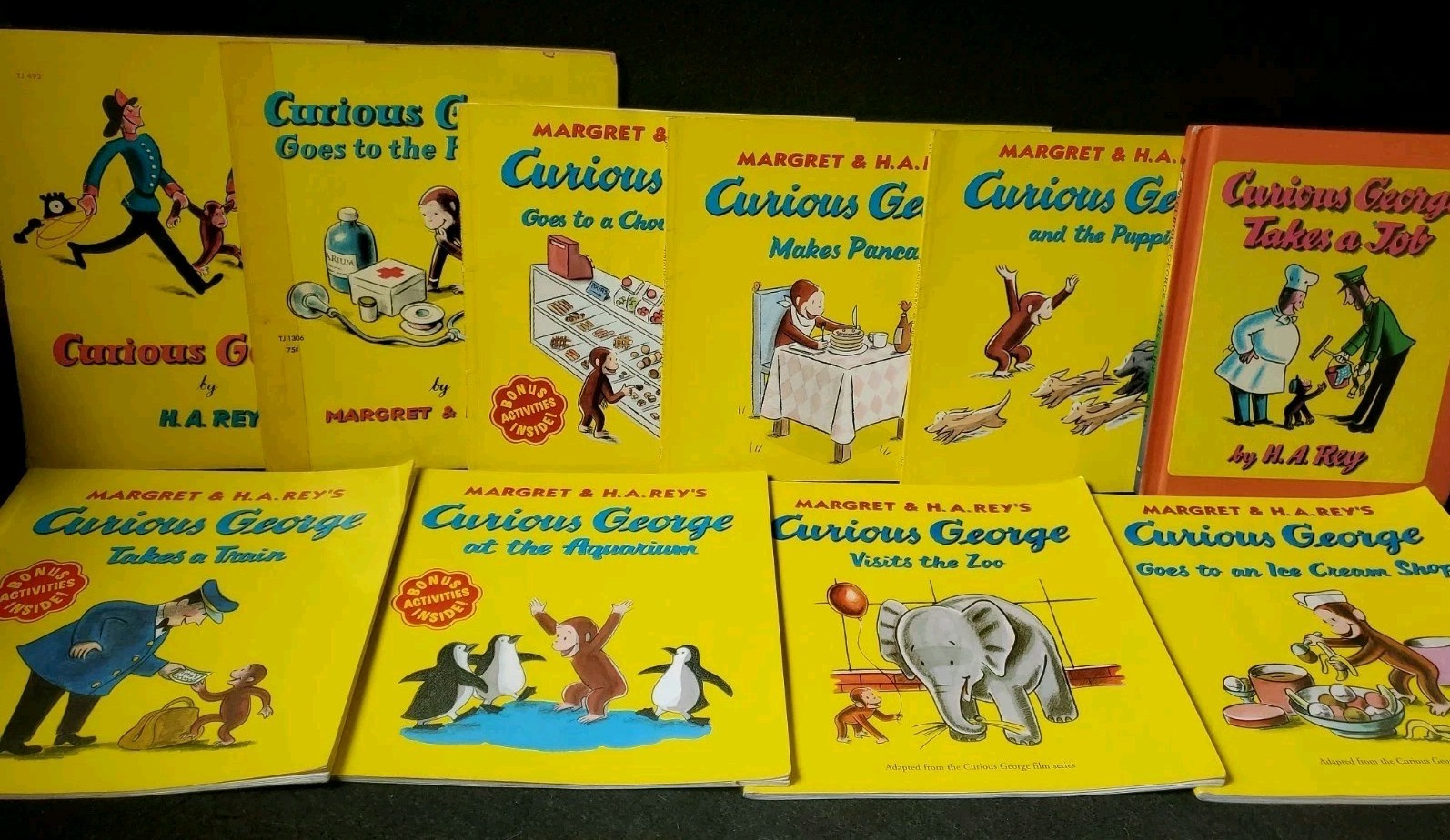 Vintage Curious George Book Lot of 10 – Scholastic & Houghton Mifflin Classics
