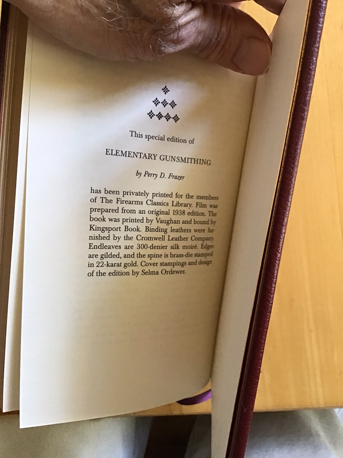 Elementary Gunsmithing Leather Bound Special Edition