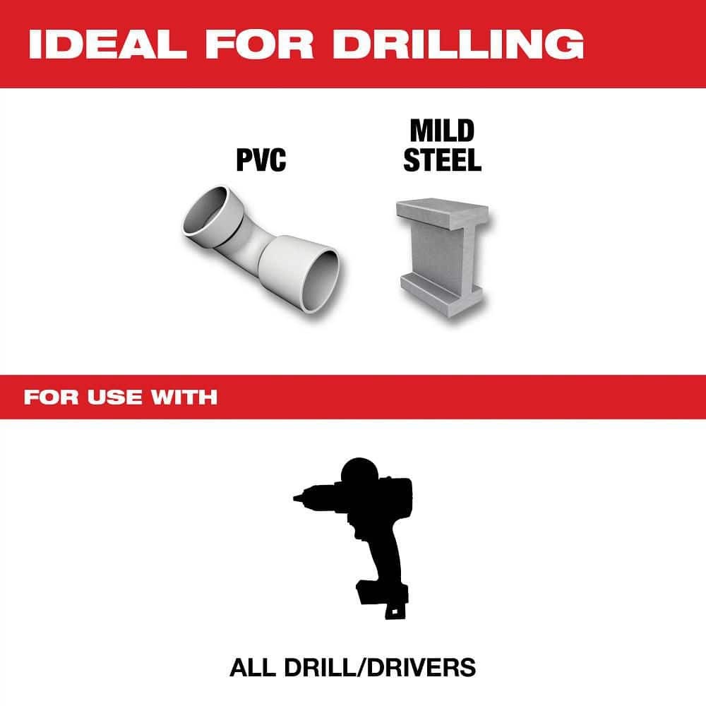 Milwaukee Step Drill Bit #1 1/8 in to 1/2 in 13-Step Black Oxide