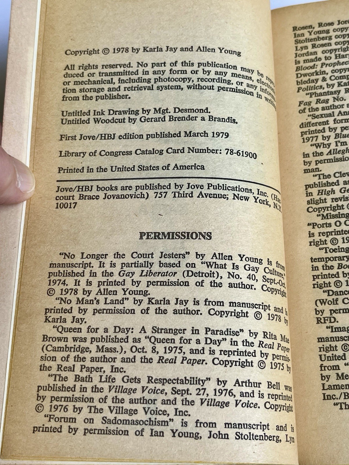 Vintage Gay Lesbian Book 1979 “Lavender Culture” LGBTQ