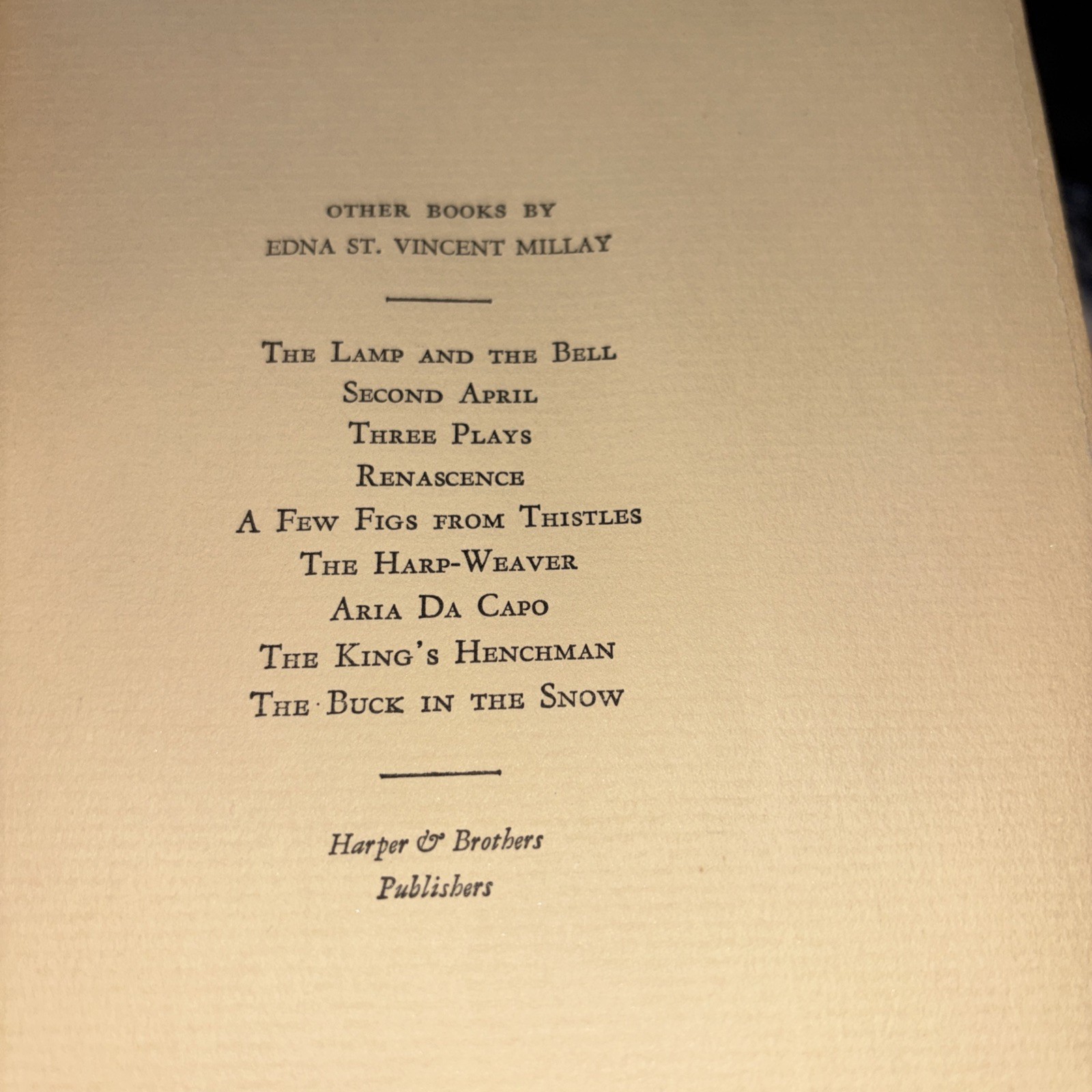 Edna St Vincent Millay / Fatal Interview 1st Edition 1931 Excellent HC