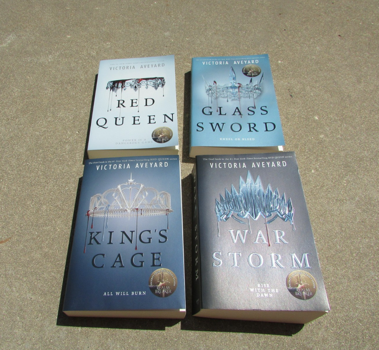 Red Queen Series Victoria Aveyard 4 Book Box Set Paperback Young Adult Fantasy